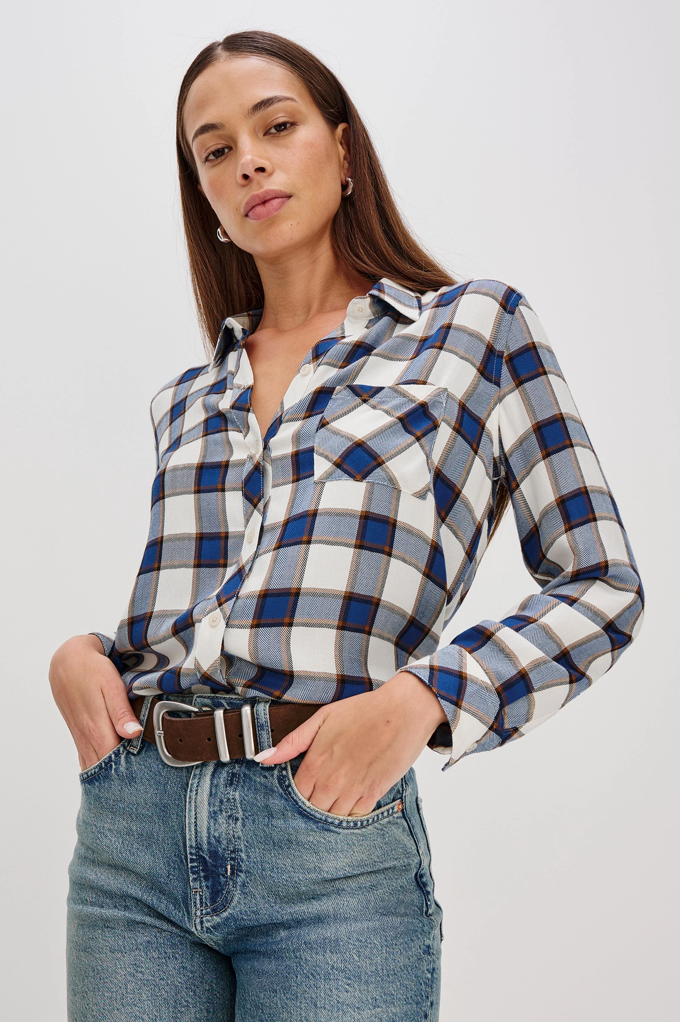 Hunter Shirt - Golden Cobalt