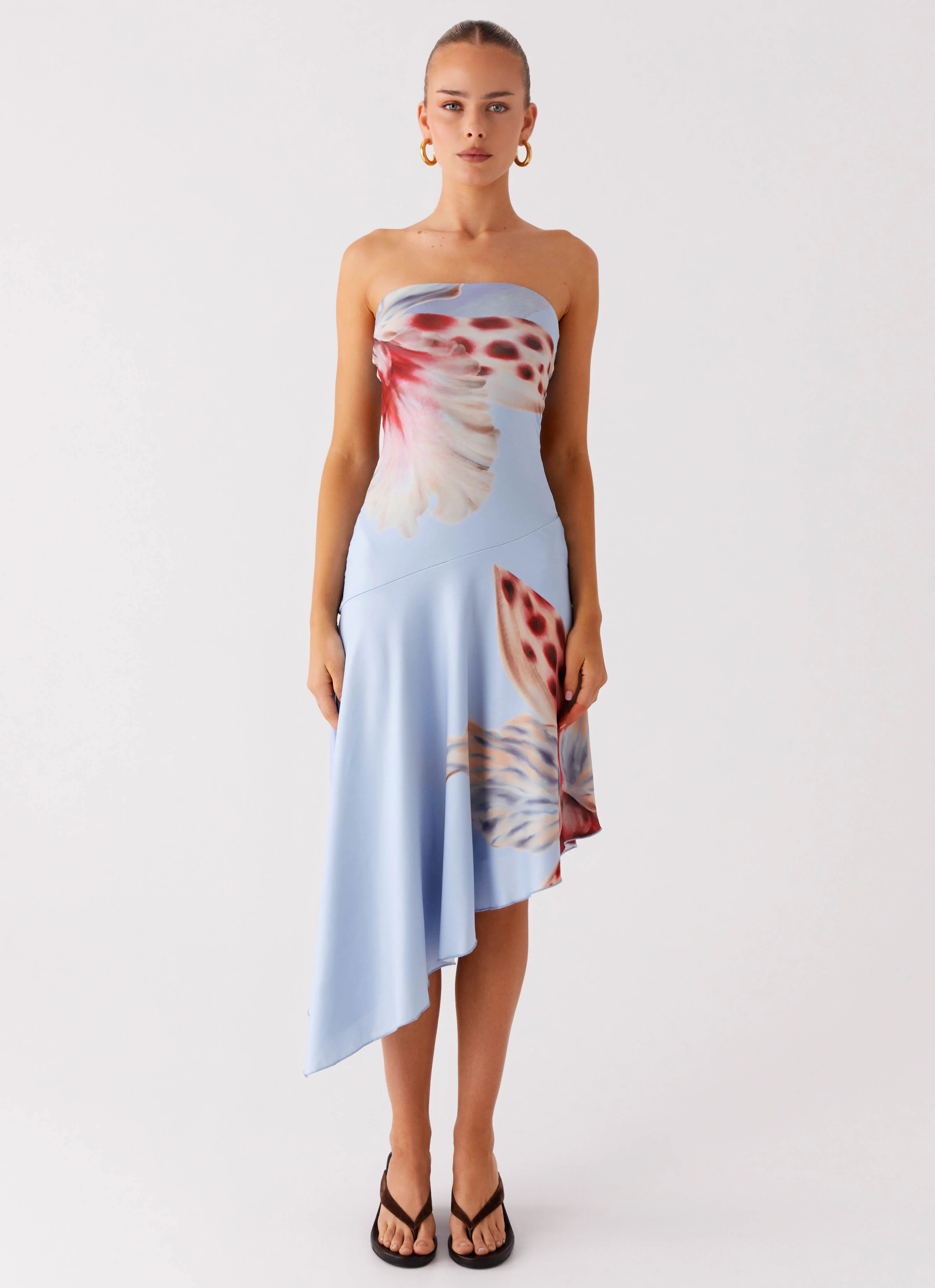 Juliana Midi Dress - Deep Sea Bloom