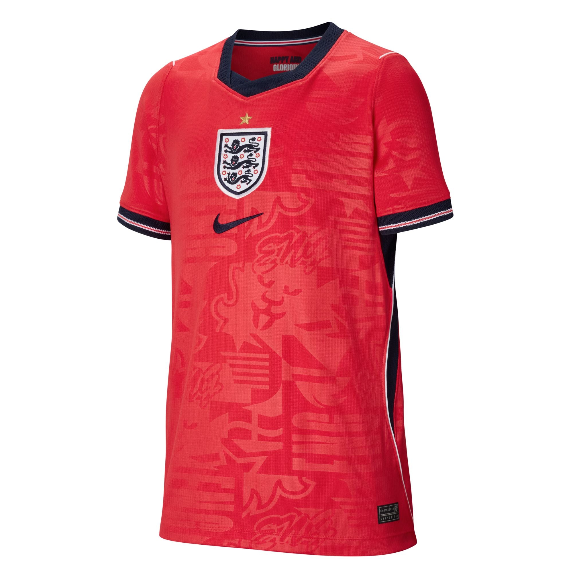 NIKE England Stadium Away 2026 Jr B Replica Jersey Red IB5197-624