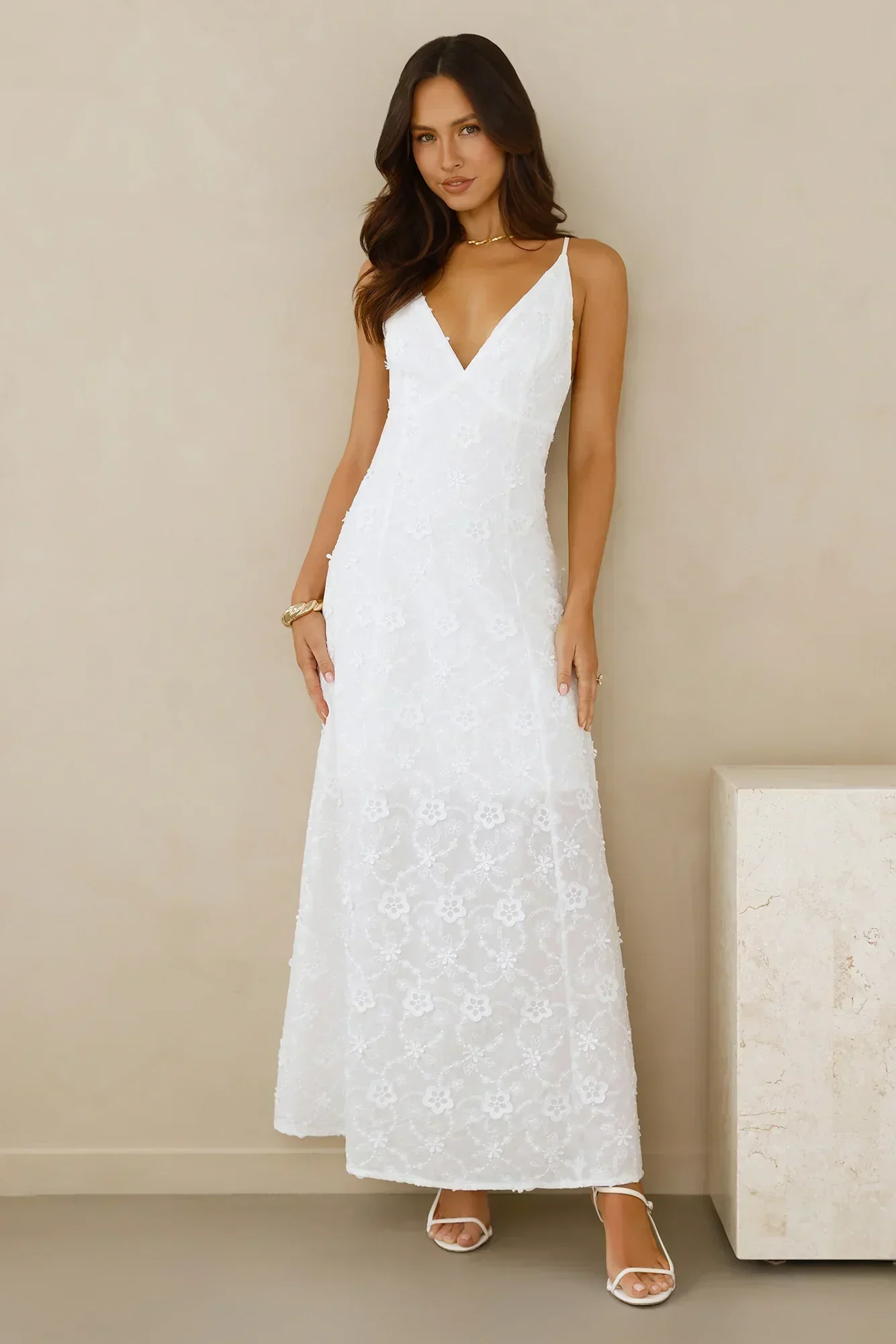 Soft Moonbeam Maxi Dress - luluinthesky