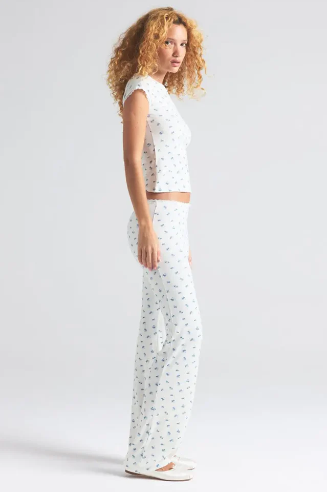 Soft Lounge Lace Pants Set