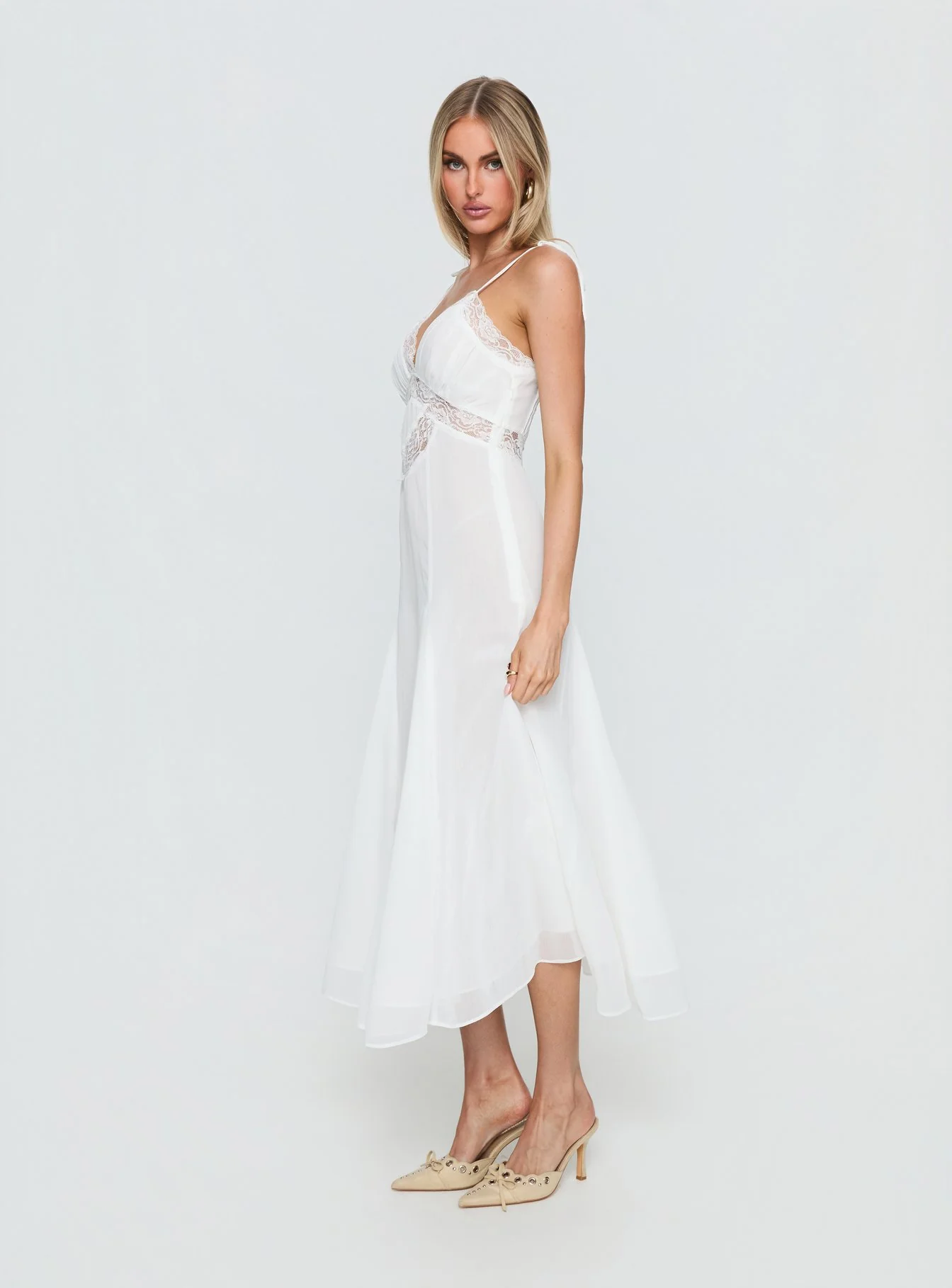 Harmony Midi Dress Pearl
