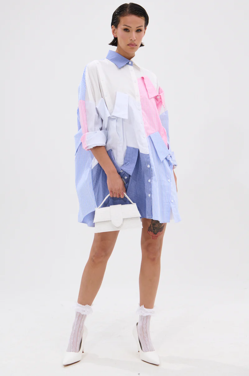 My Boyfriends Shirt Poplin Mini Dress