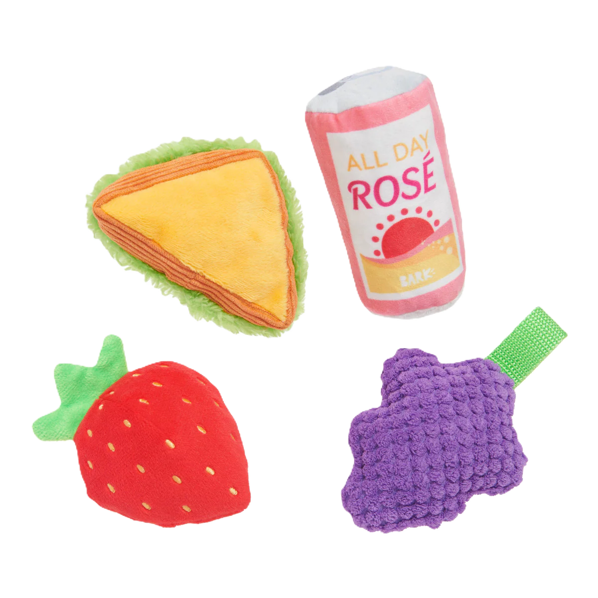 Licknic Pack Plush Multi-Part Tug Dog Toy