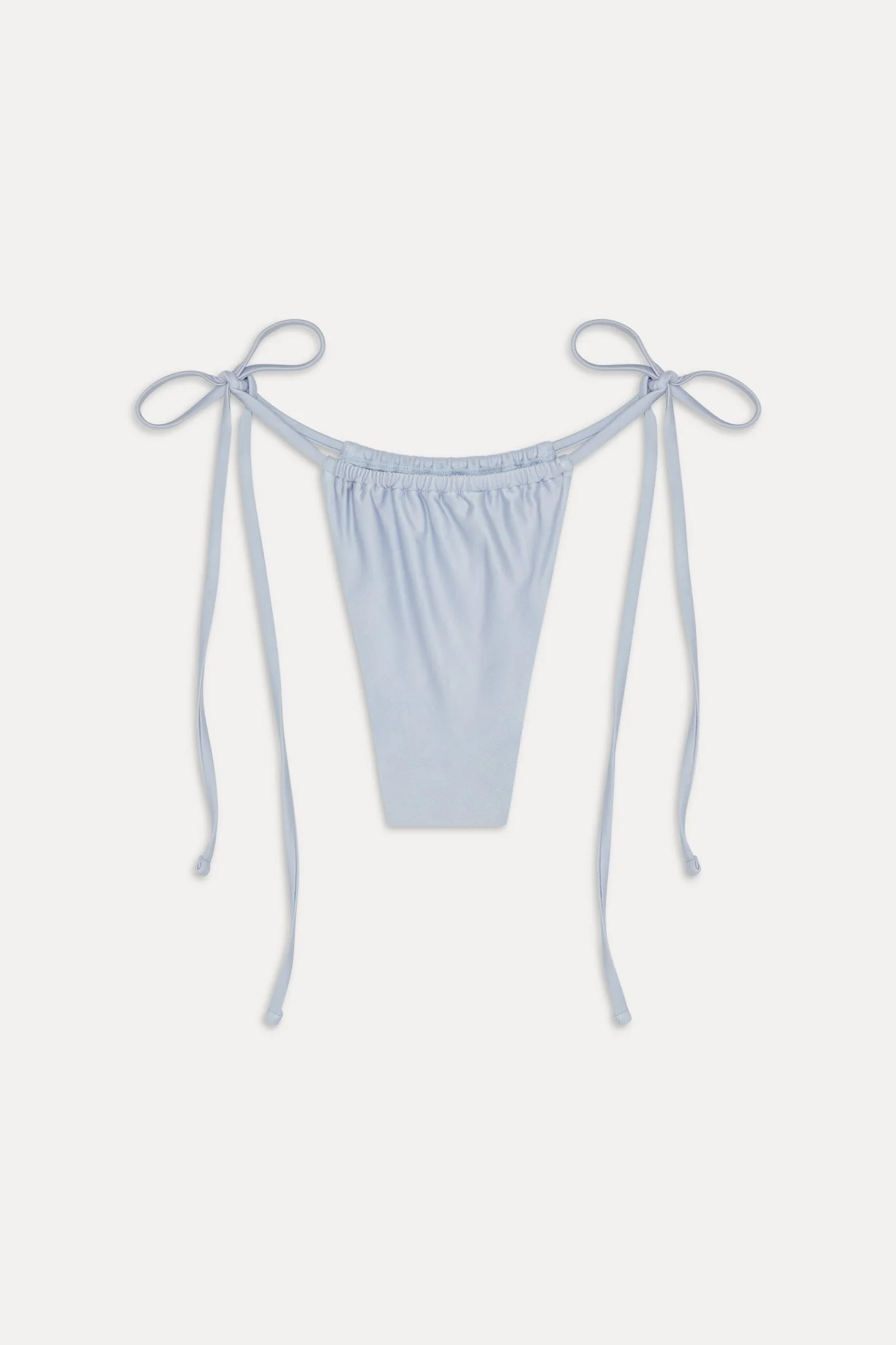 Tia Satin Skimpy Bikini Bottom - Frosting