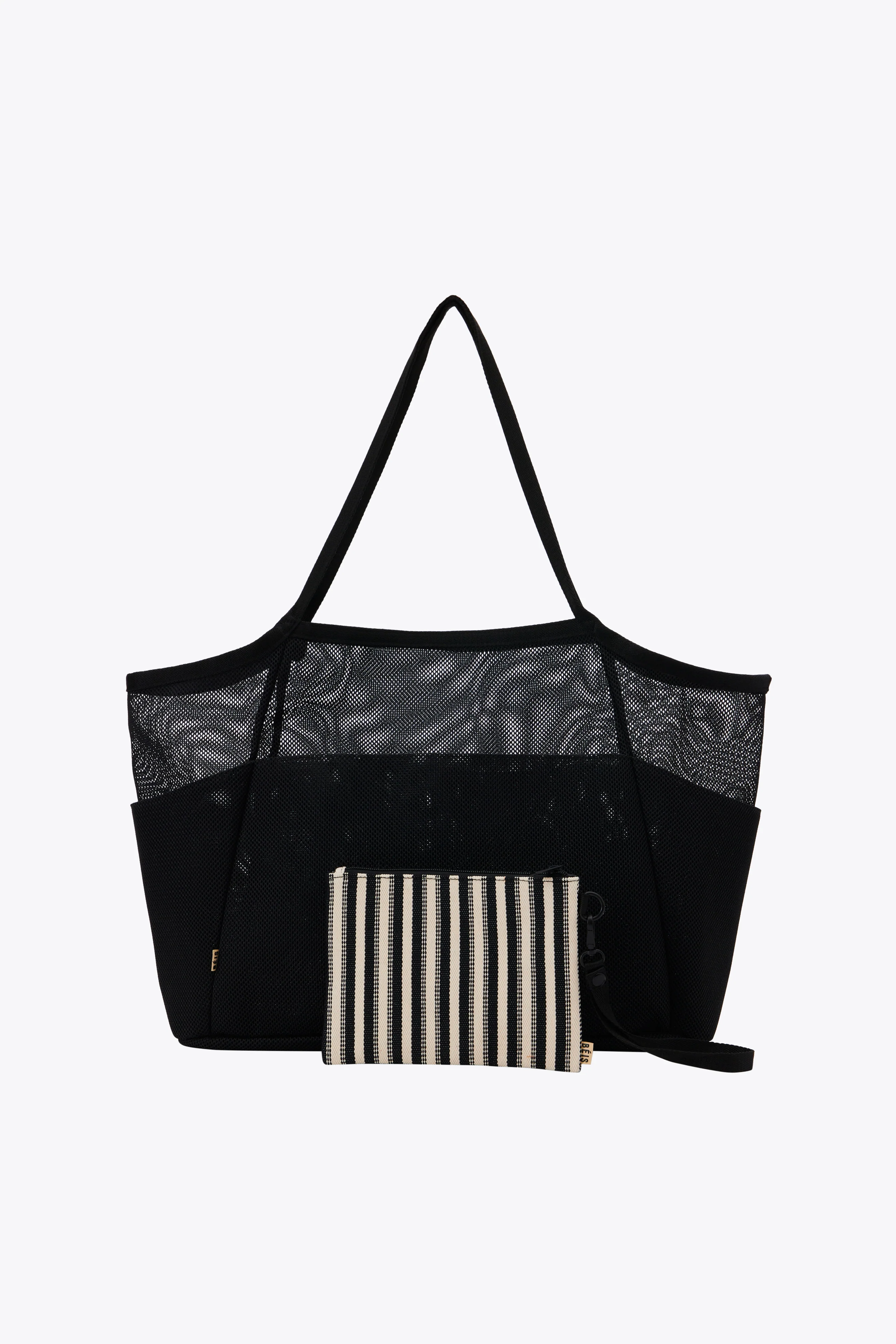 BEIS 'The Mesh Beach Tote in Black