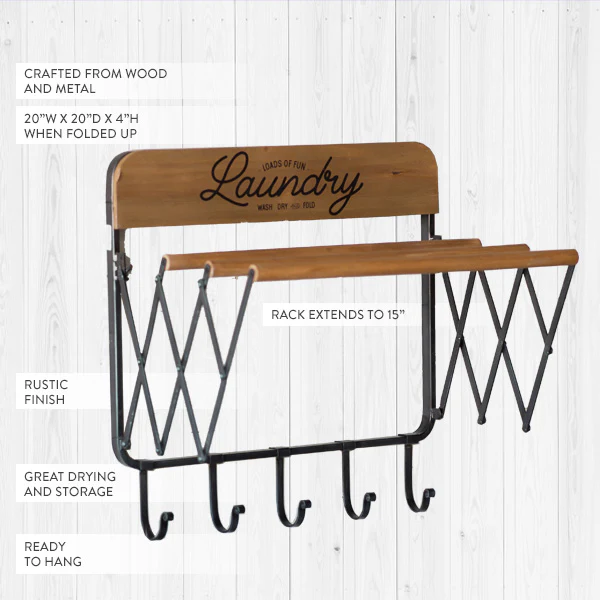 Accordion Laundry Drying Rack