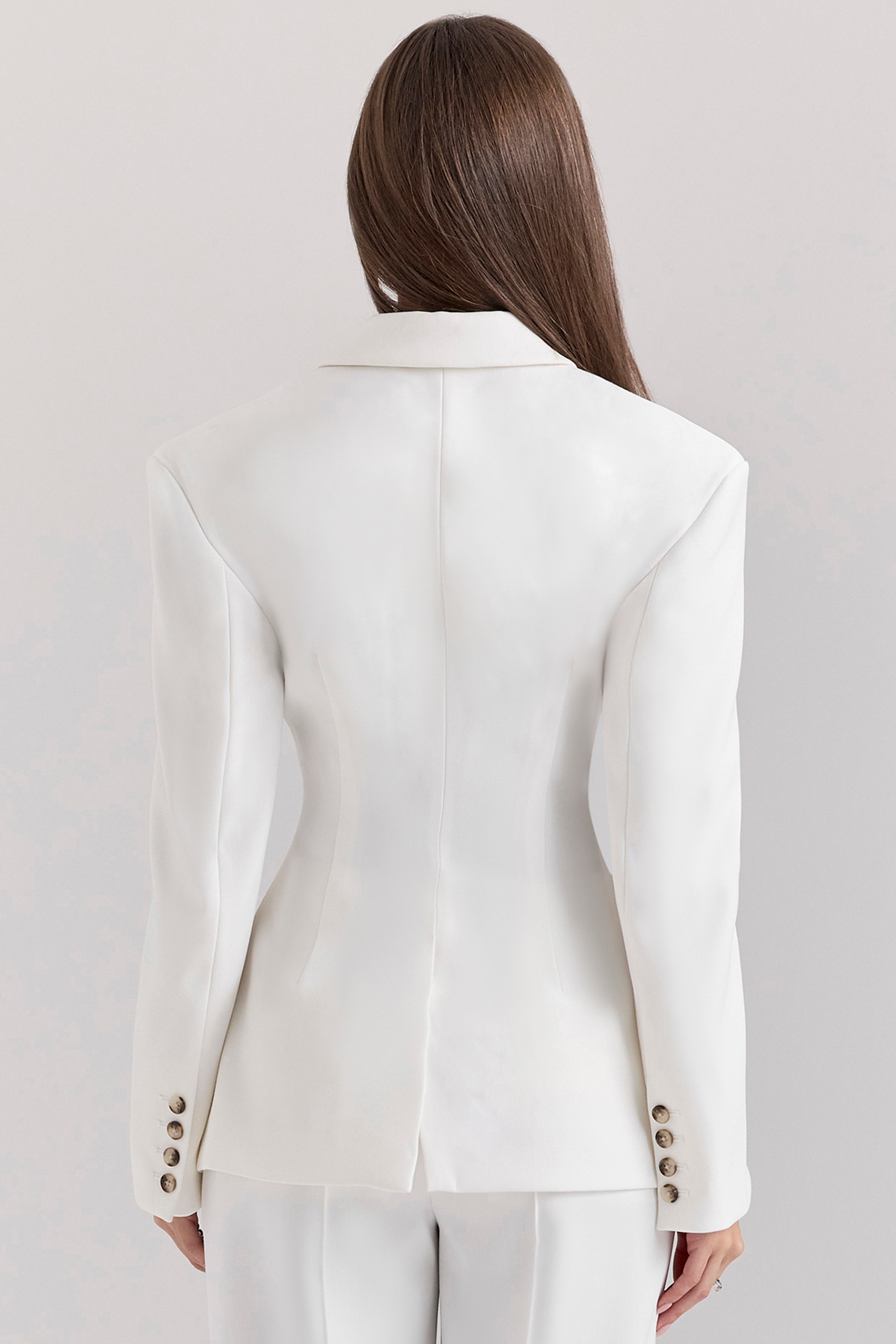 White Hourglass Blazer