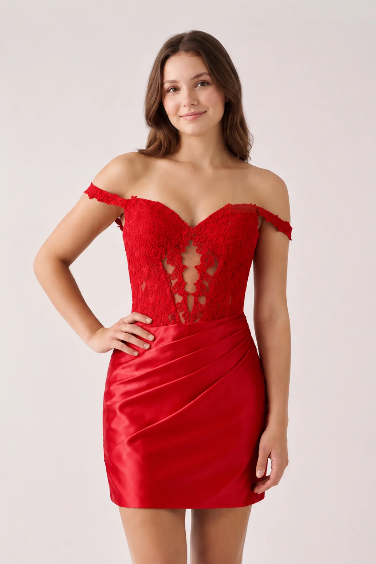 Yellow Off The Shoulder Bodycon Satin Pleated Homecoming Dresses With Appliques