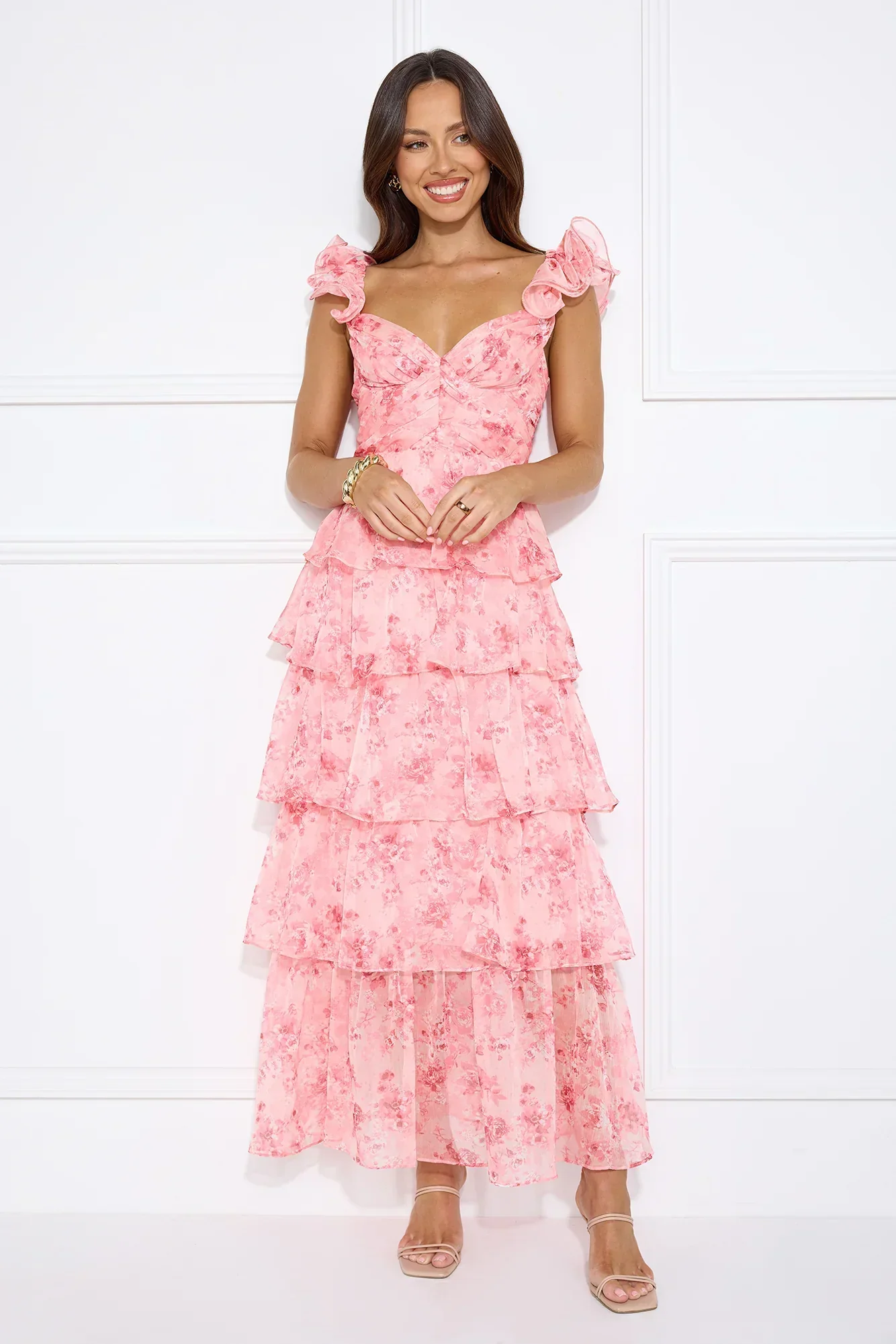 Sunbeam Soiree Maxi Dress Pink - luluinthesky