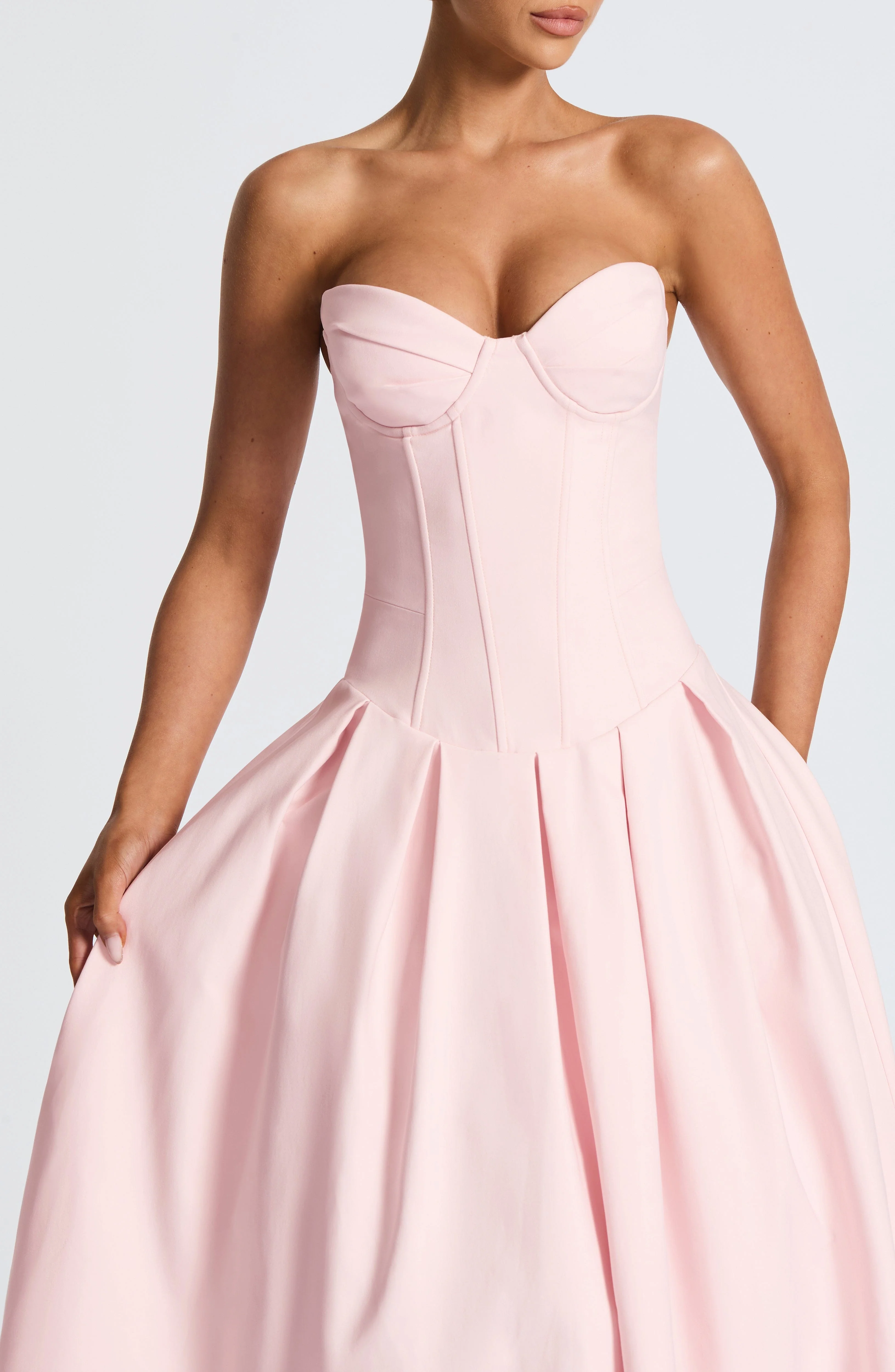 Salma Midi Dress - Blush