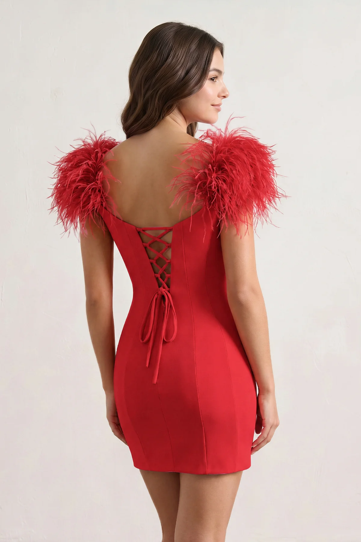 Sheath Off The Shoulder Satin Homecoming Dress