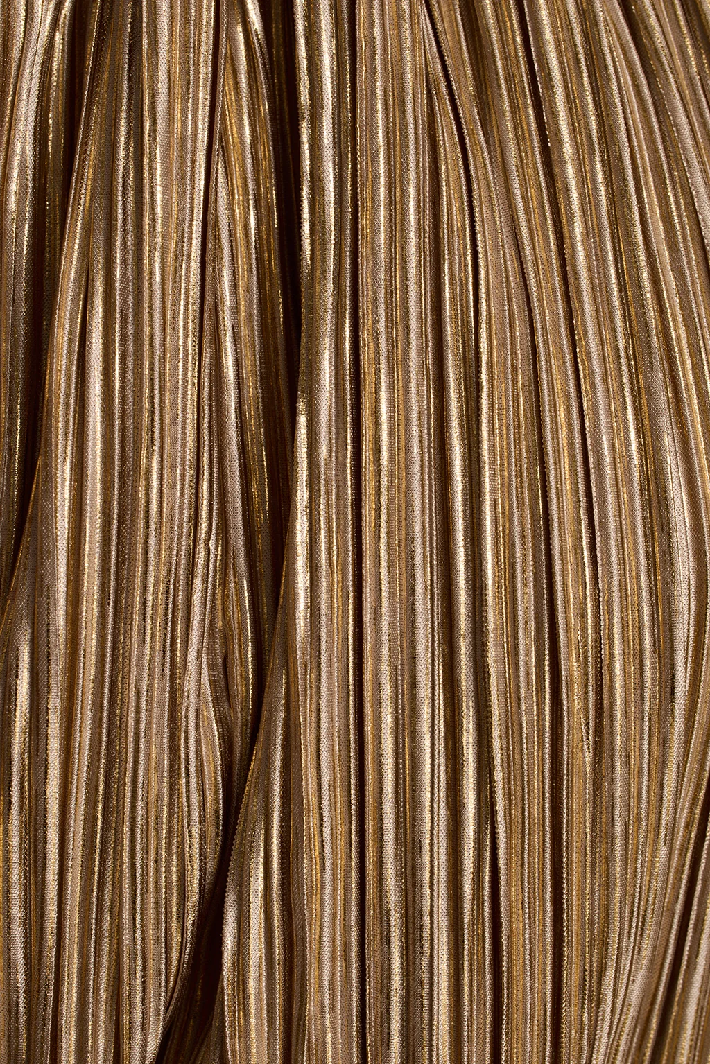 Daybreak Gold Plisse Mini Dress
