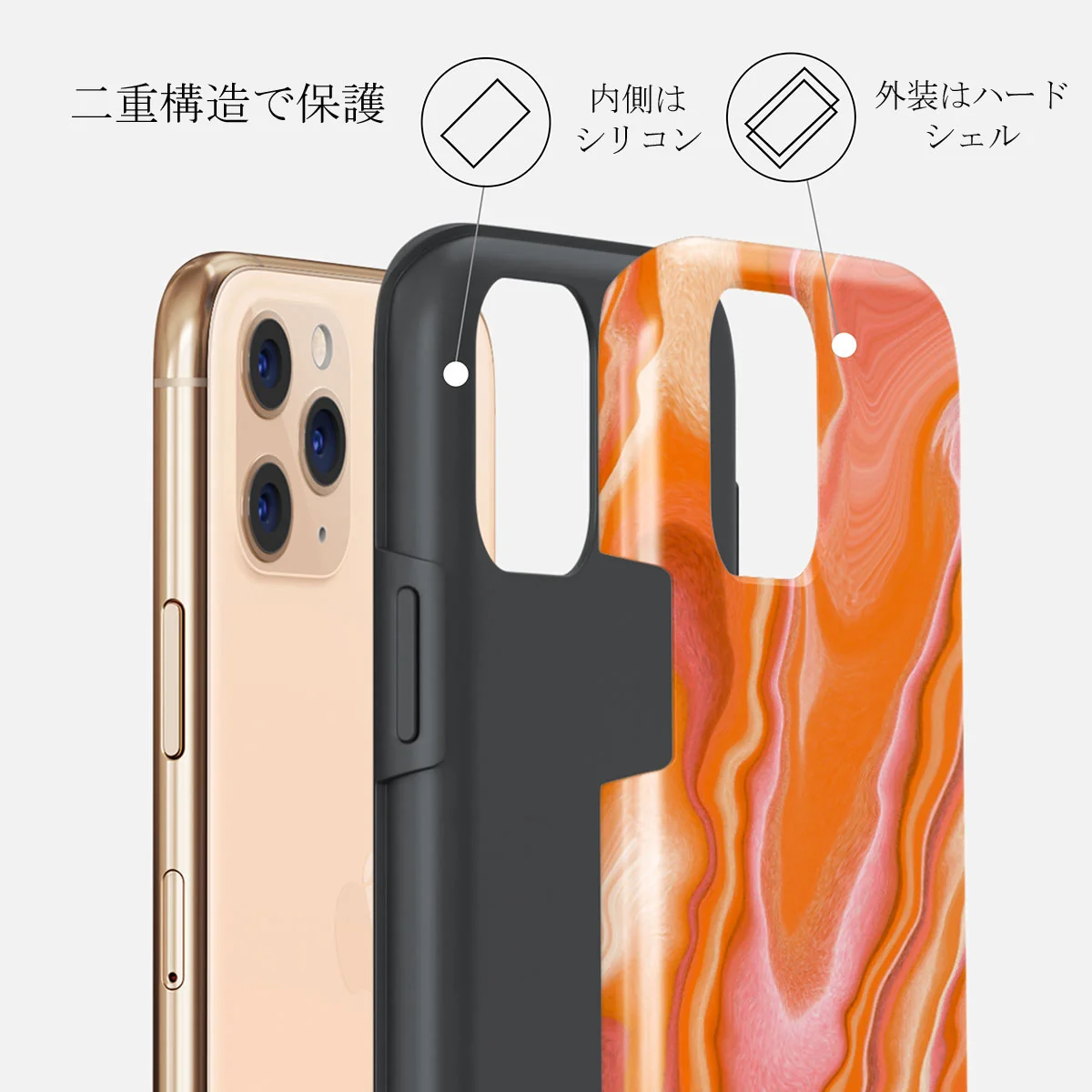 Retro Glow - iPhone 11 Pro Max ケース