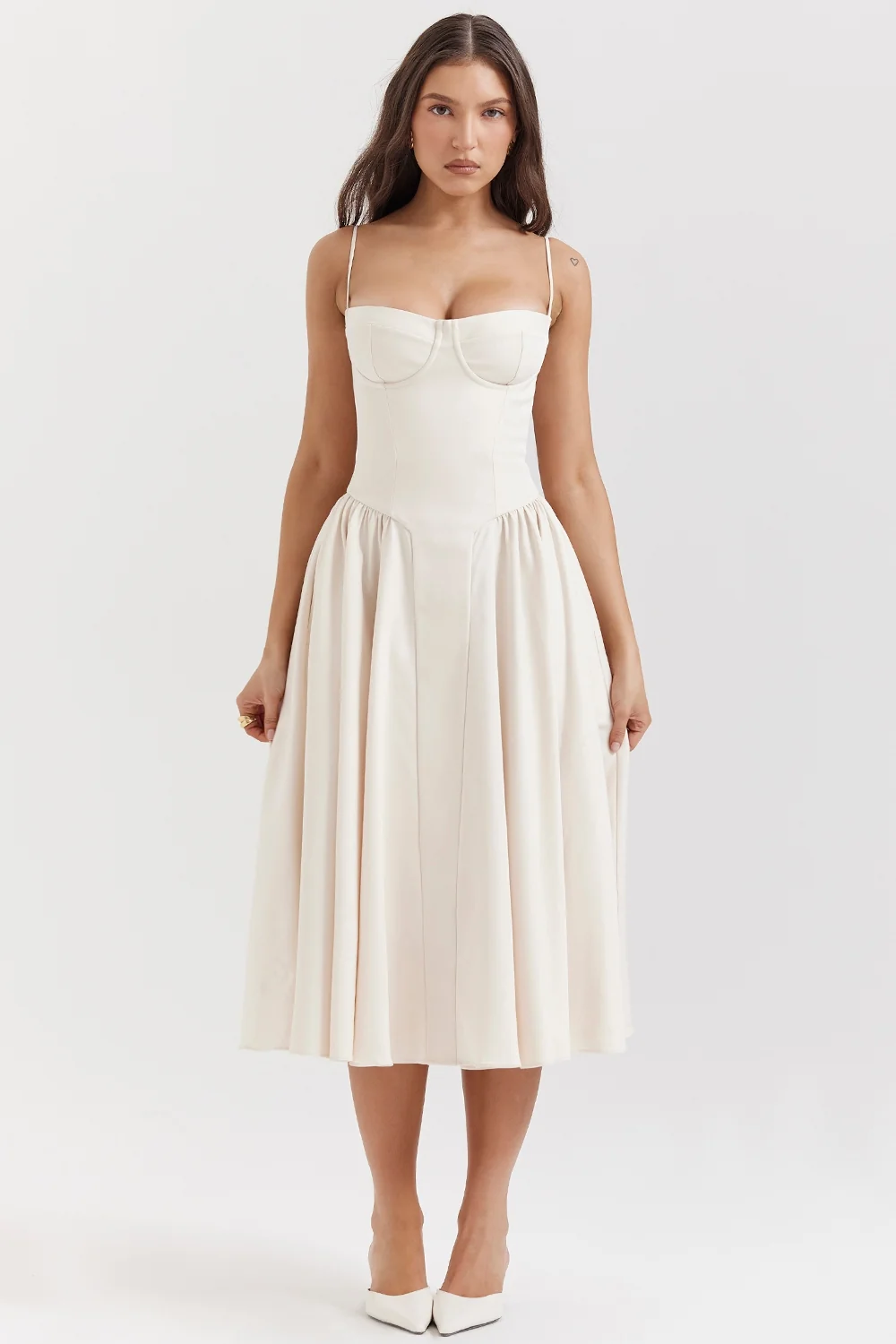 Vintage Cream Corset Sundress