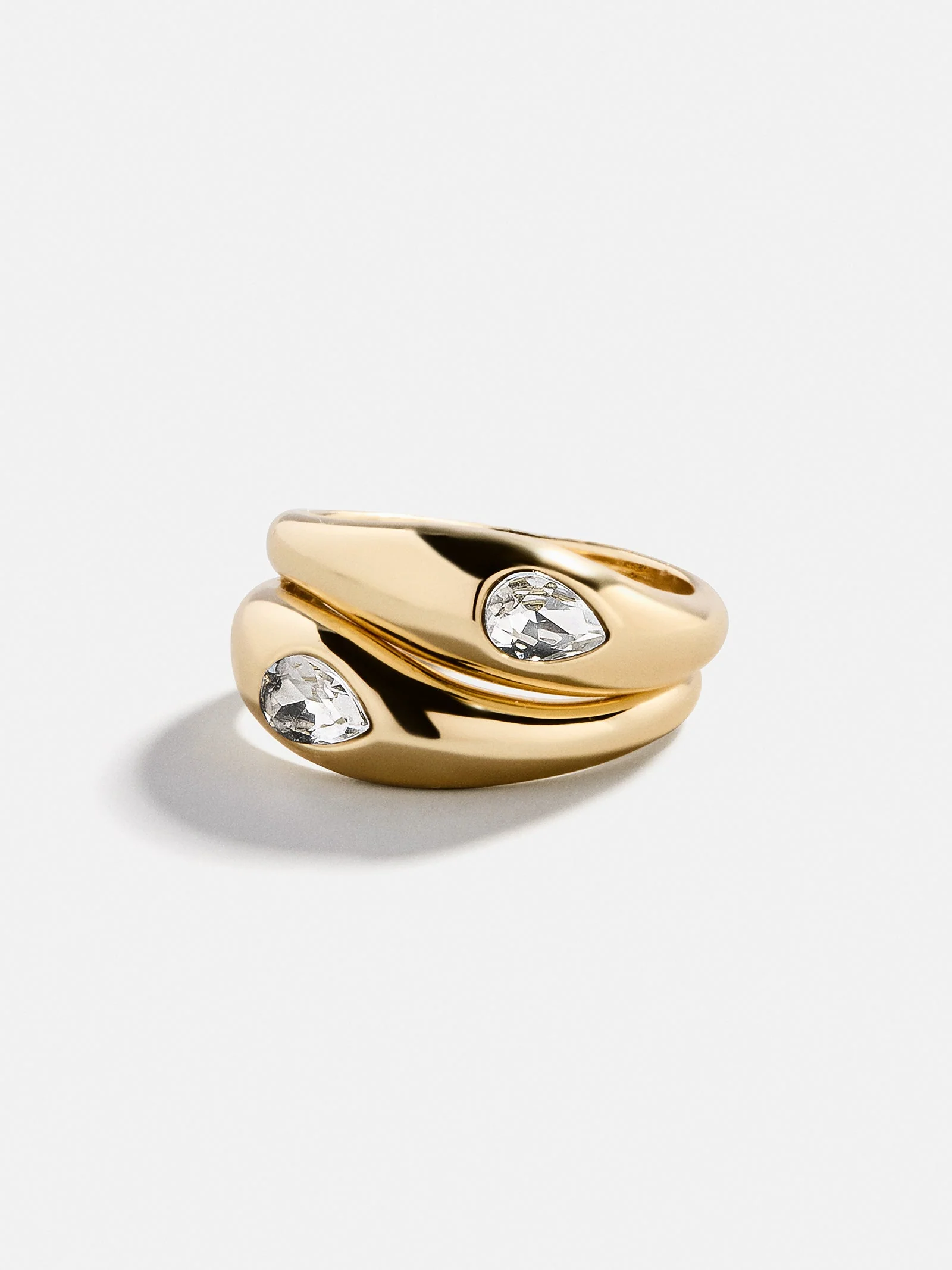Vanessa Ring Set - Gold/Pavé