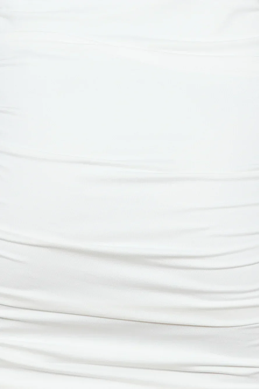 Party Fit Mini Dress White