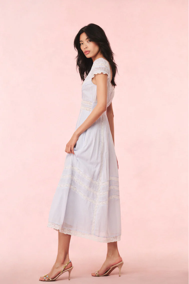 Suvi Cotton Midi Dress - luluinthesky