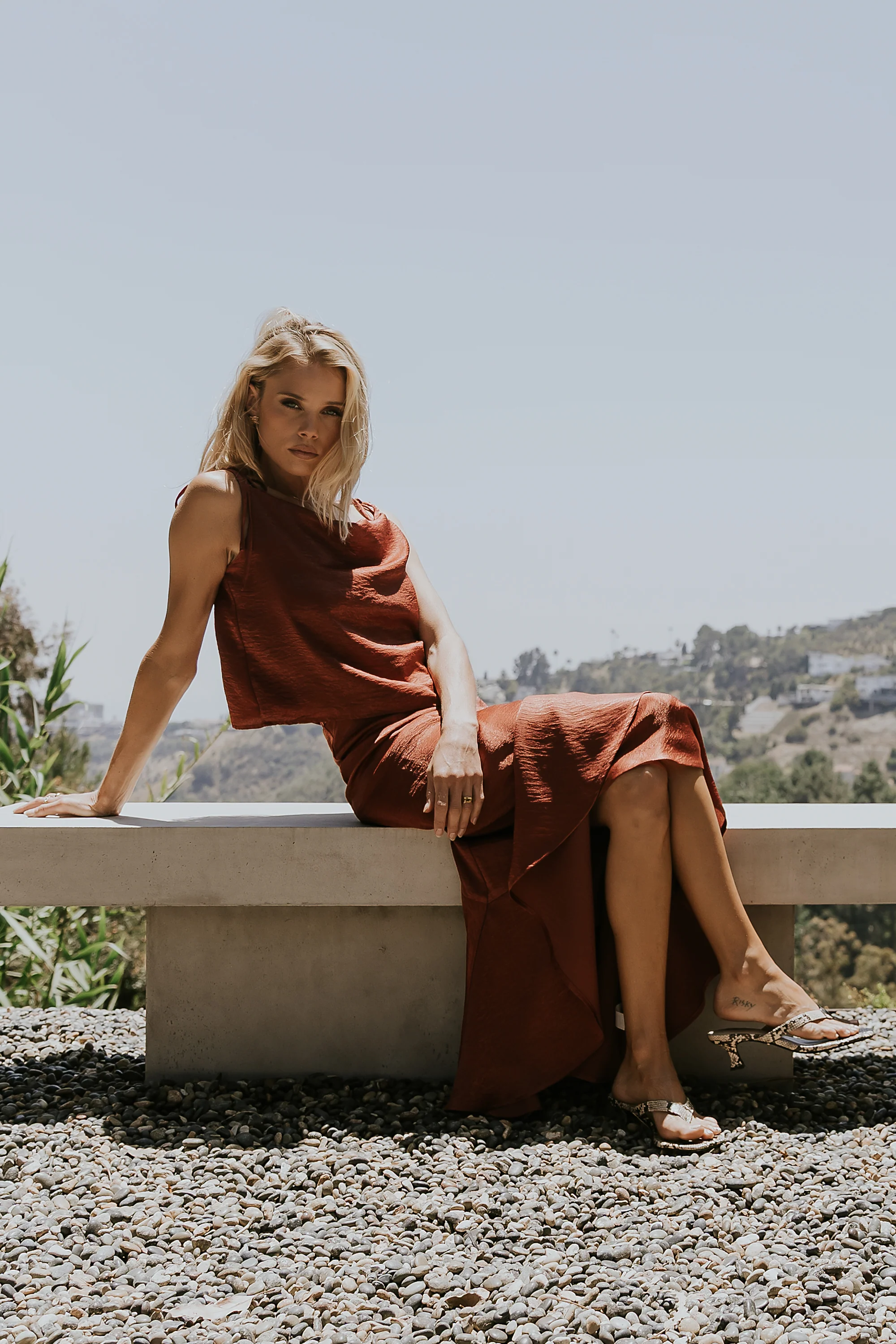 Jamey Satin Tank Top