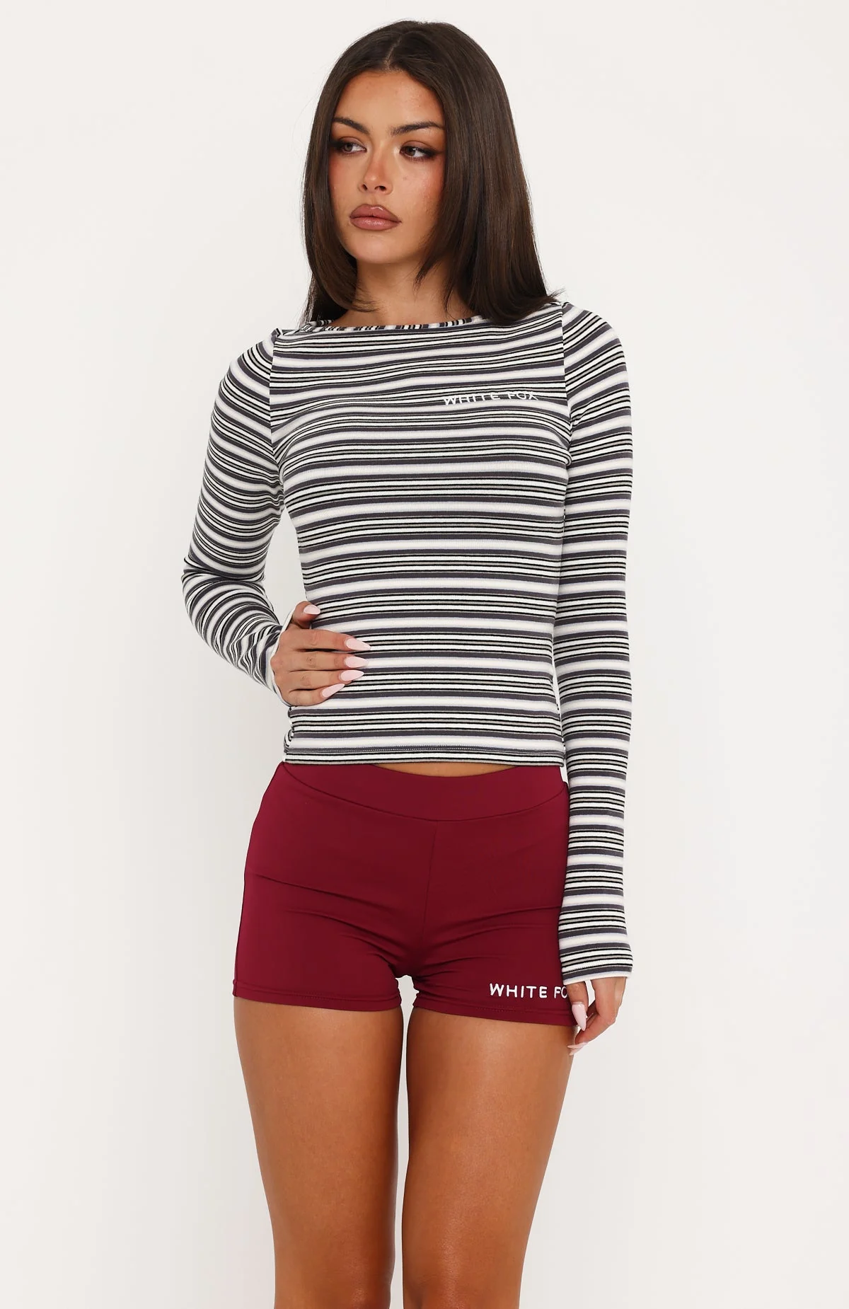 Love Me Soft Bike Shorts Burgundy