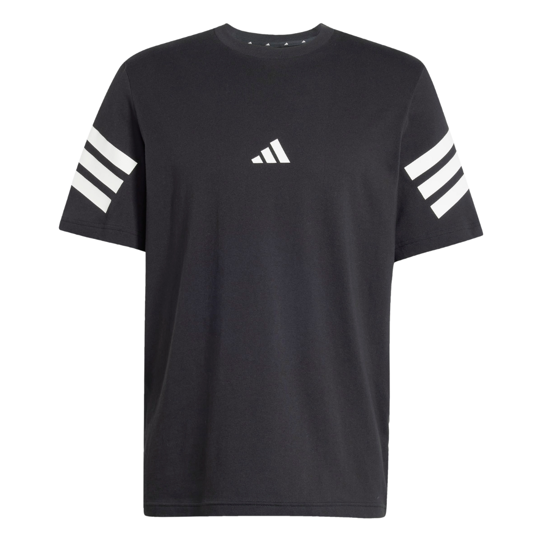 ADIDAS Future Icons 3-Stripes Men's  Round Neck Black JD4877