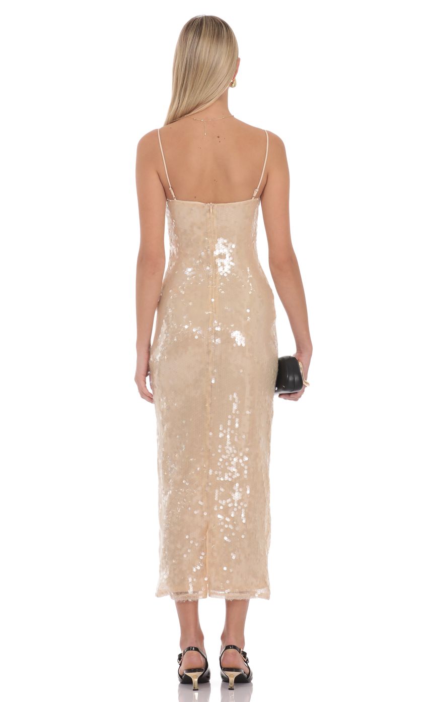 Aurielle Sequin Midi Dress