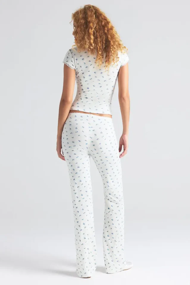 Soft Lounge Lace Pants Set