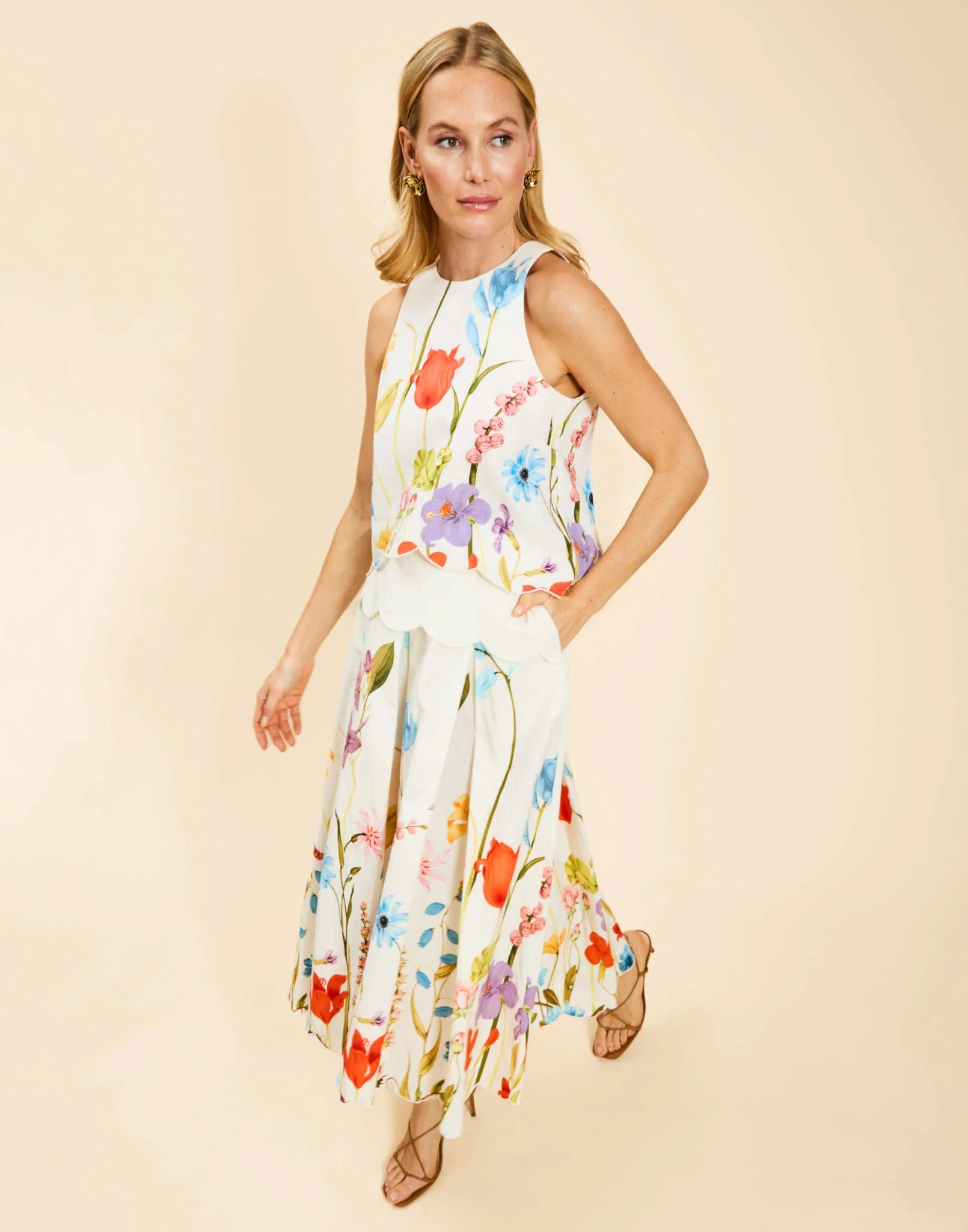 Prism Scallop Tank Top