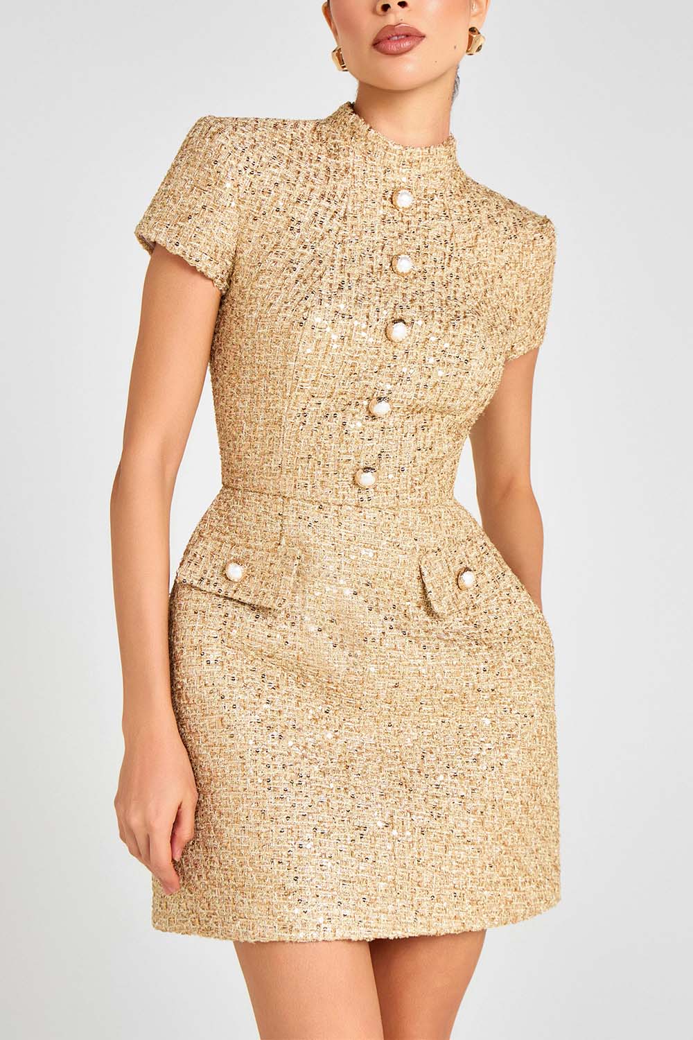 Golden Mini Dress