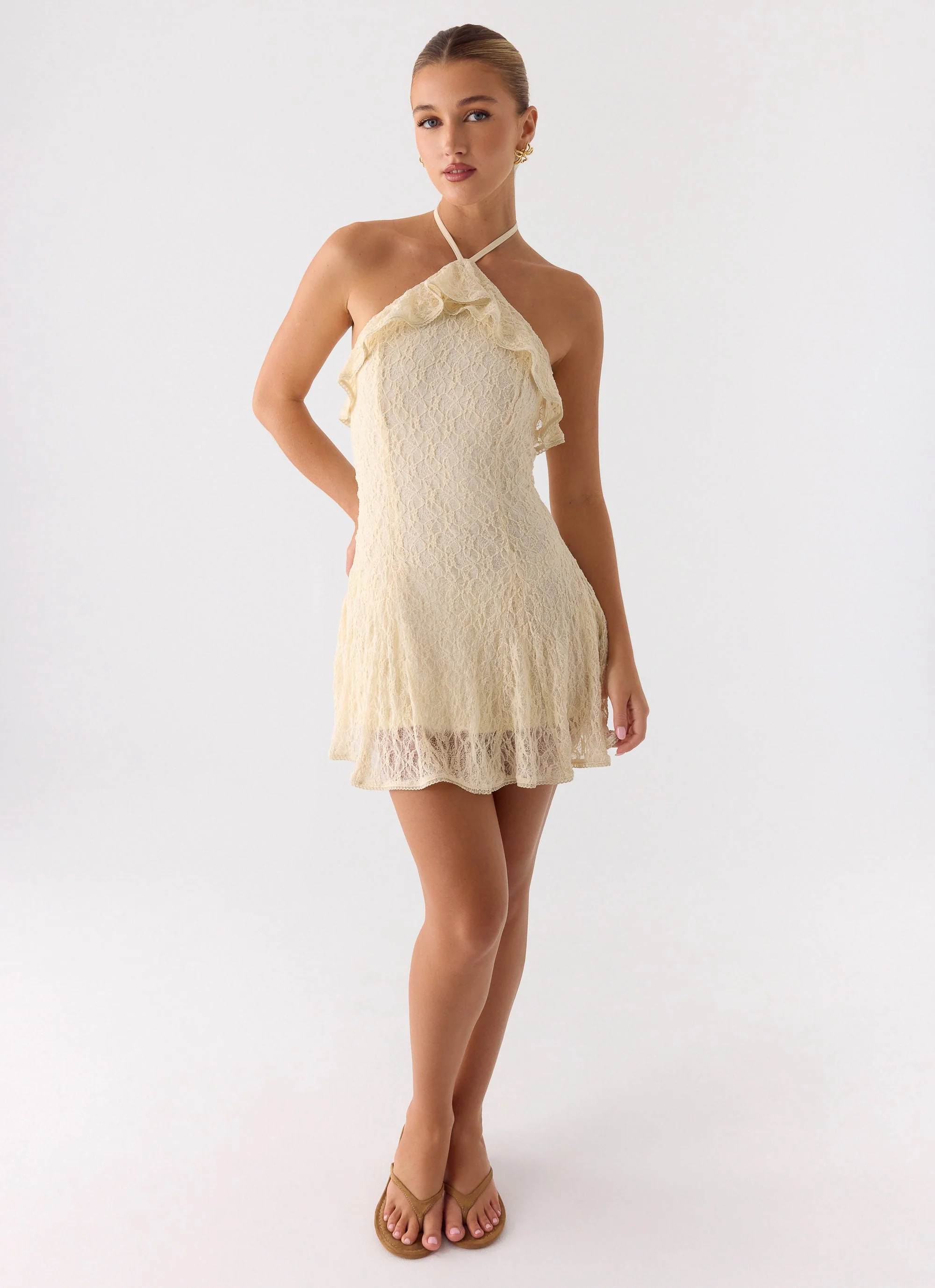 Every Second Mini Dress White - luluinthesky