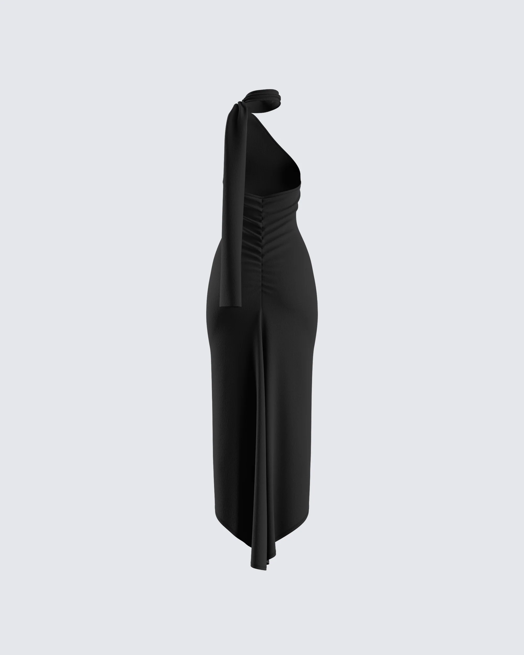 Toni Black One Shoulder Dress