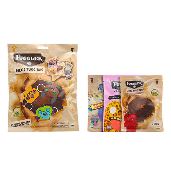 Fuggler Mega FUGG Bag Collectible Figurine Keychains 3-Pack Blind Bag (3pc)