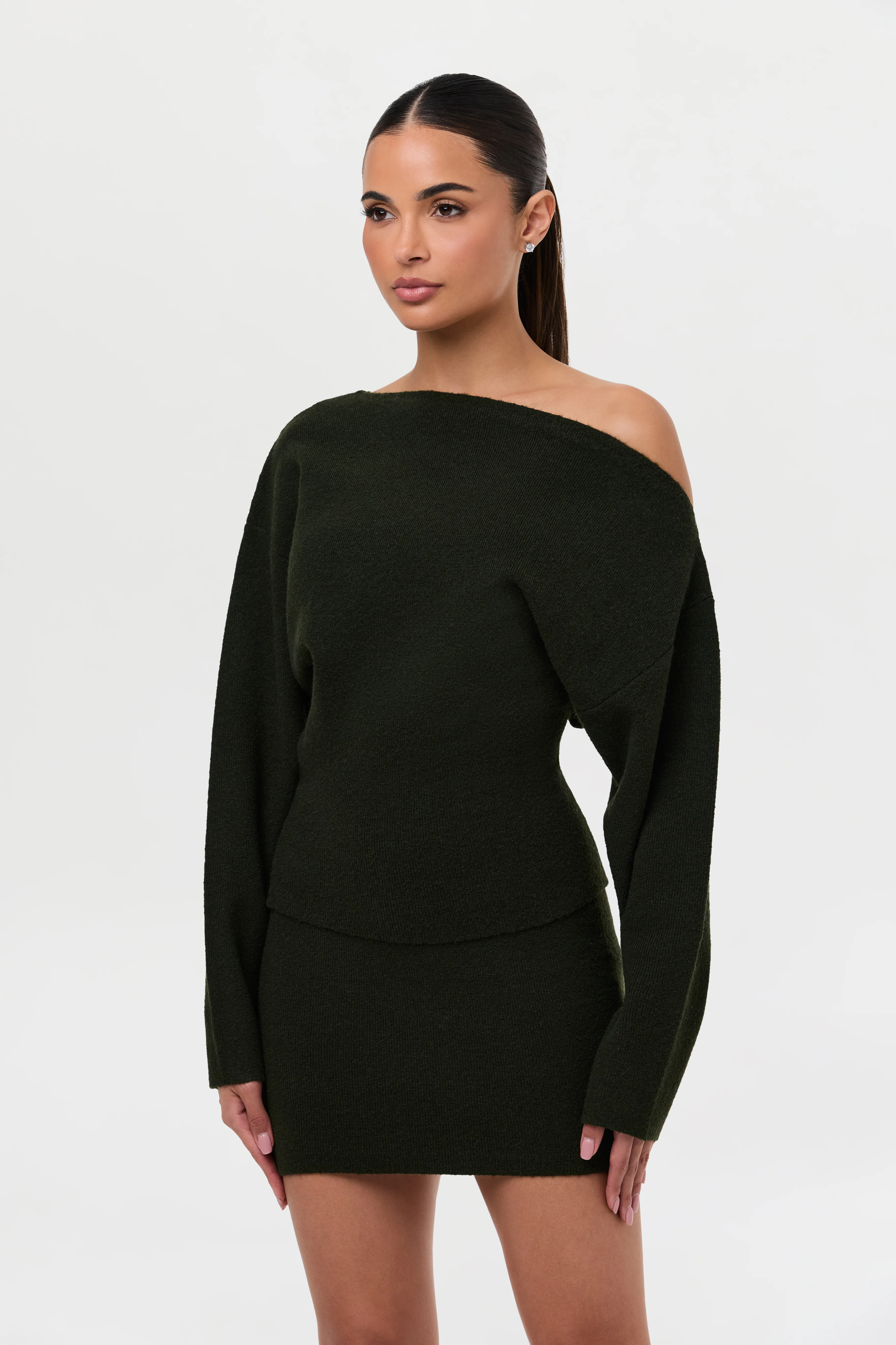 Knit Sweater Mini Skirt