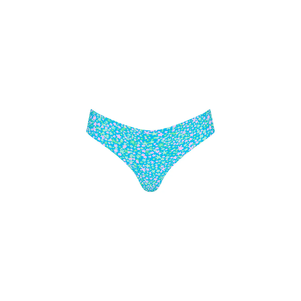 Lettuce Frill Thong Bikini Bottom - Ocean Kisses