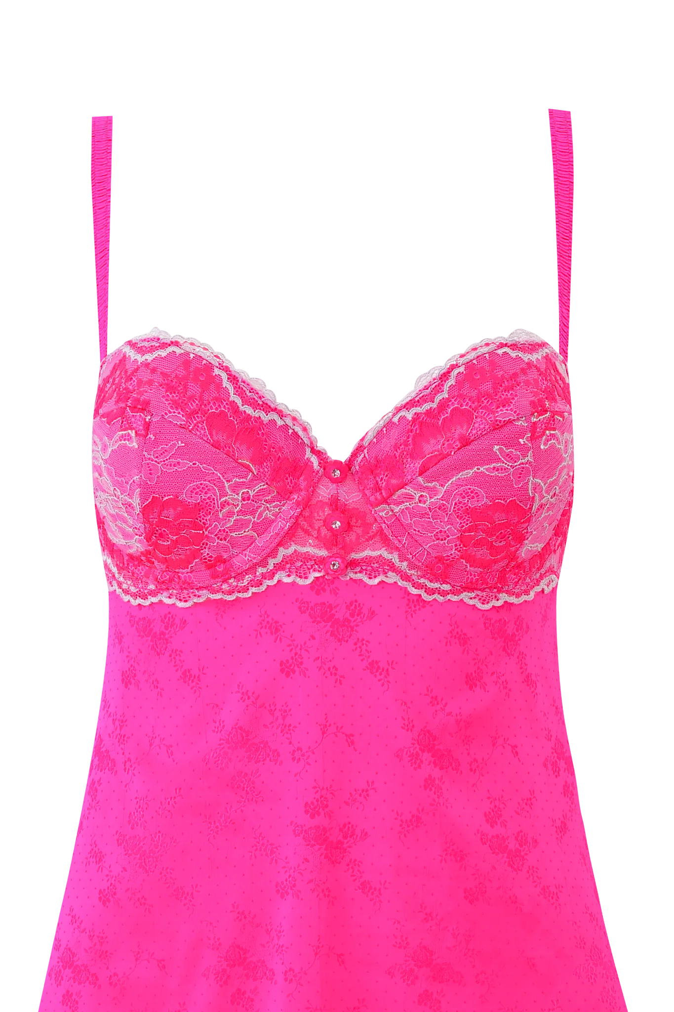 Amaya Slip Dress - Neon Pink