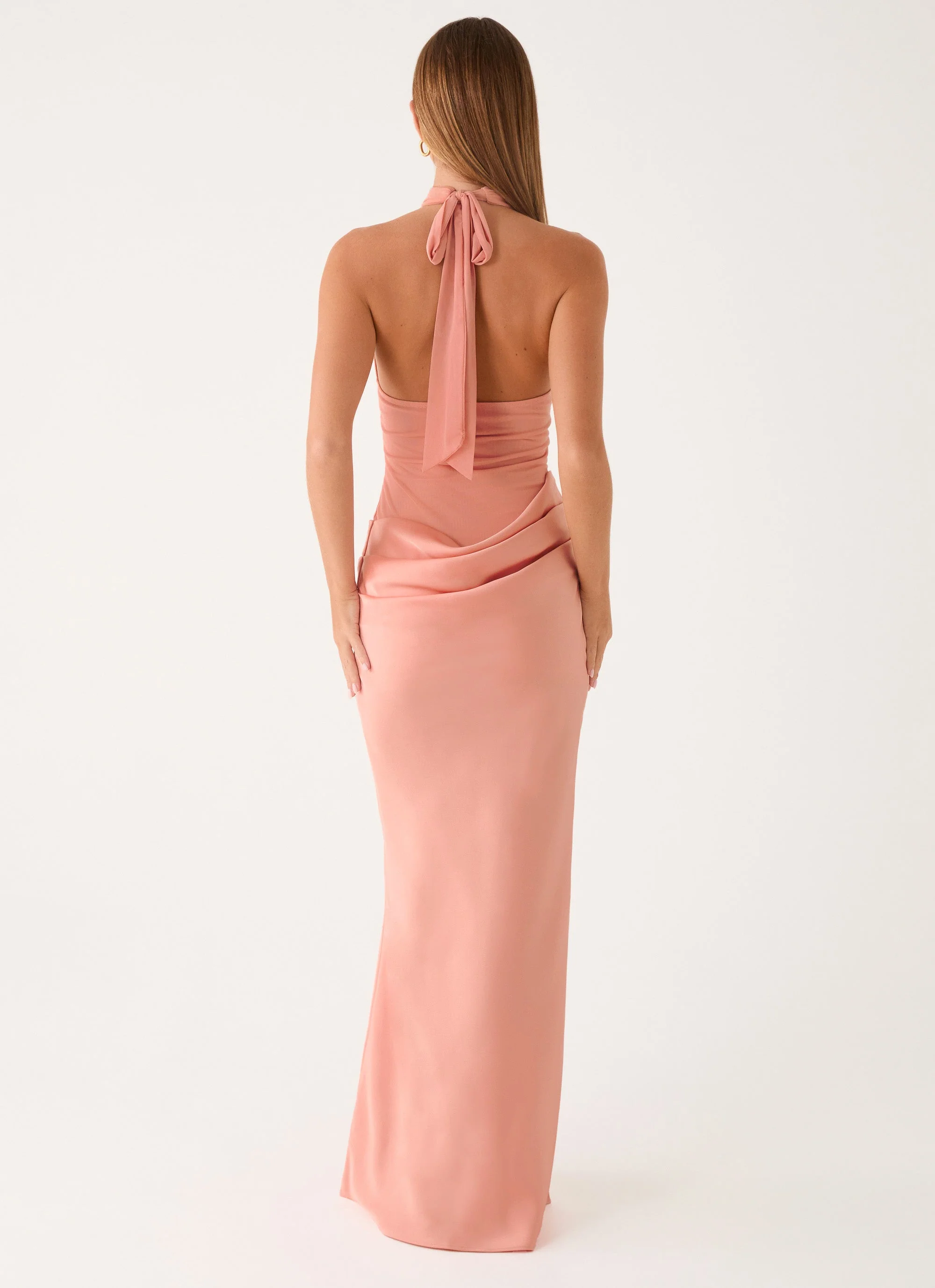 Kiyah Maxi Dress - Peach - luluinthesky