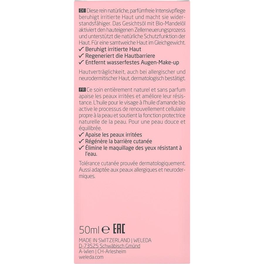 WELEDA Intensive care Olejek do twarzy Sensitive Multi-Effect Migdałowy