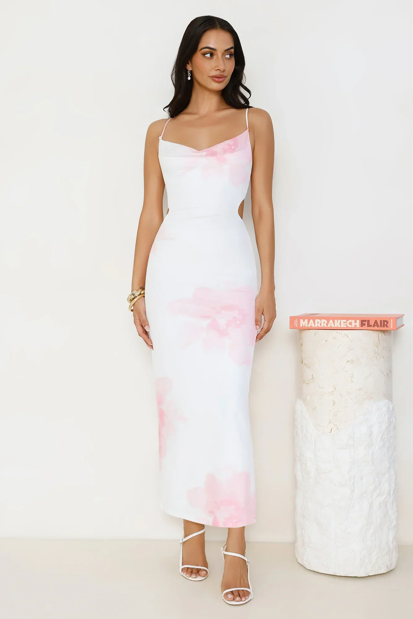 Unbothered Beauty Mesh Maxi Dress White