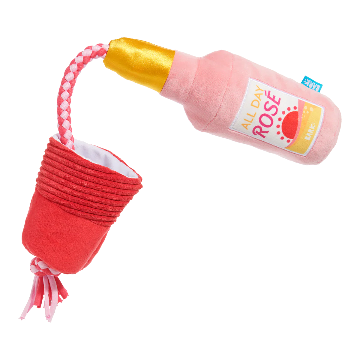 Red Cup Rosé Plush Tug Dog Toy