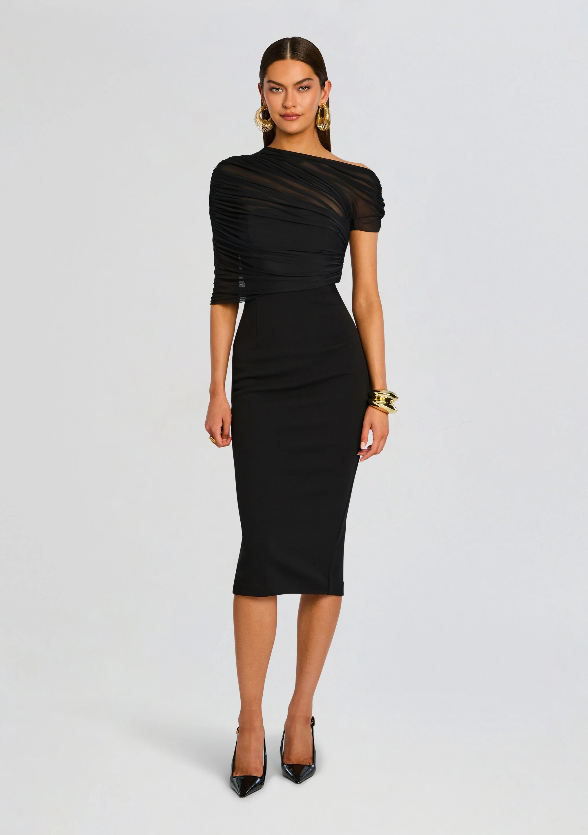 Selma Midi Crepe Dress