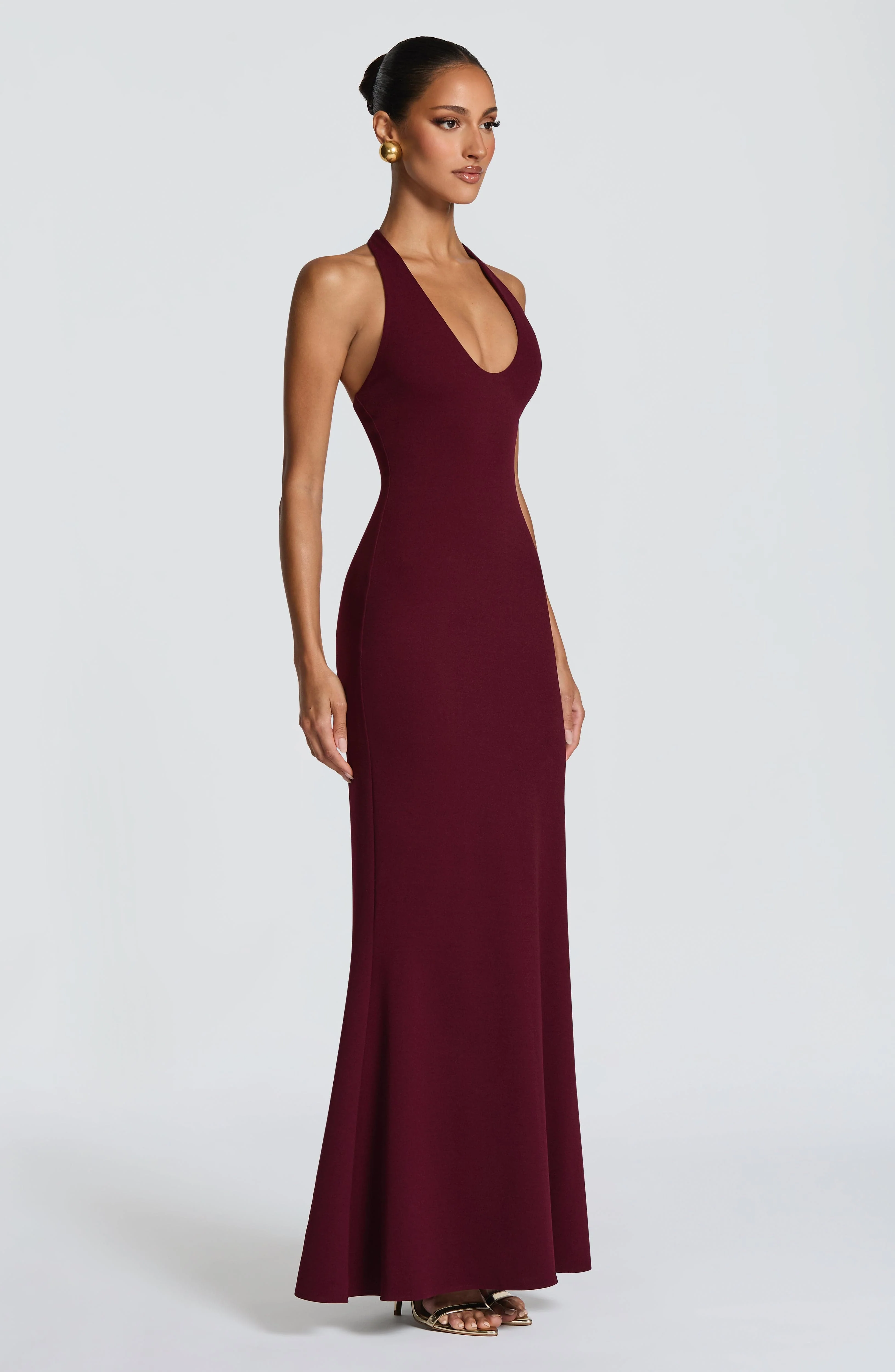 Fern Maxi Dress - Cherry Lacquer