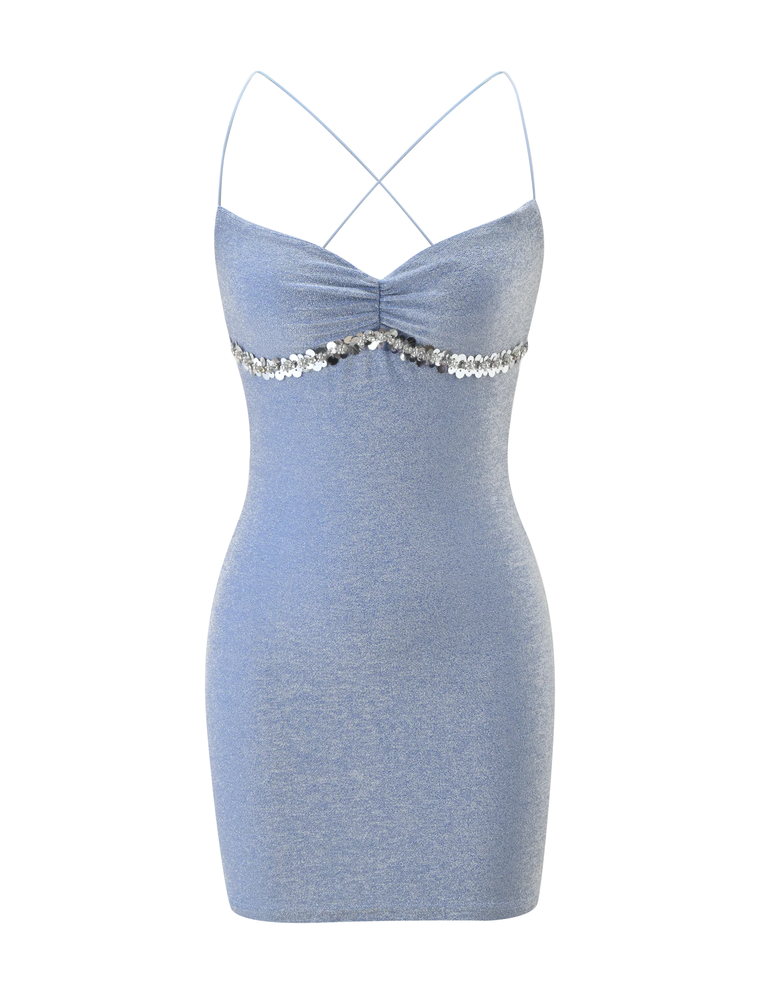 Alia Mini Dress - Blue