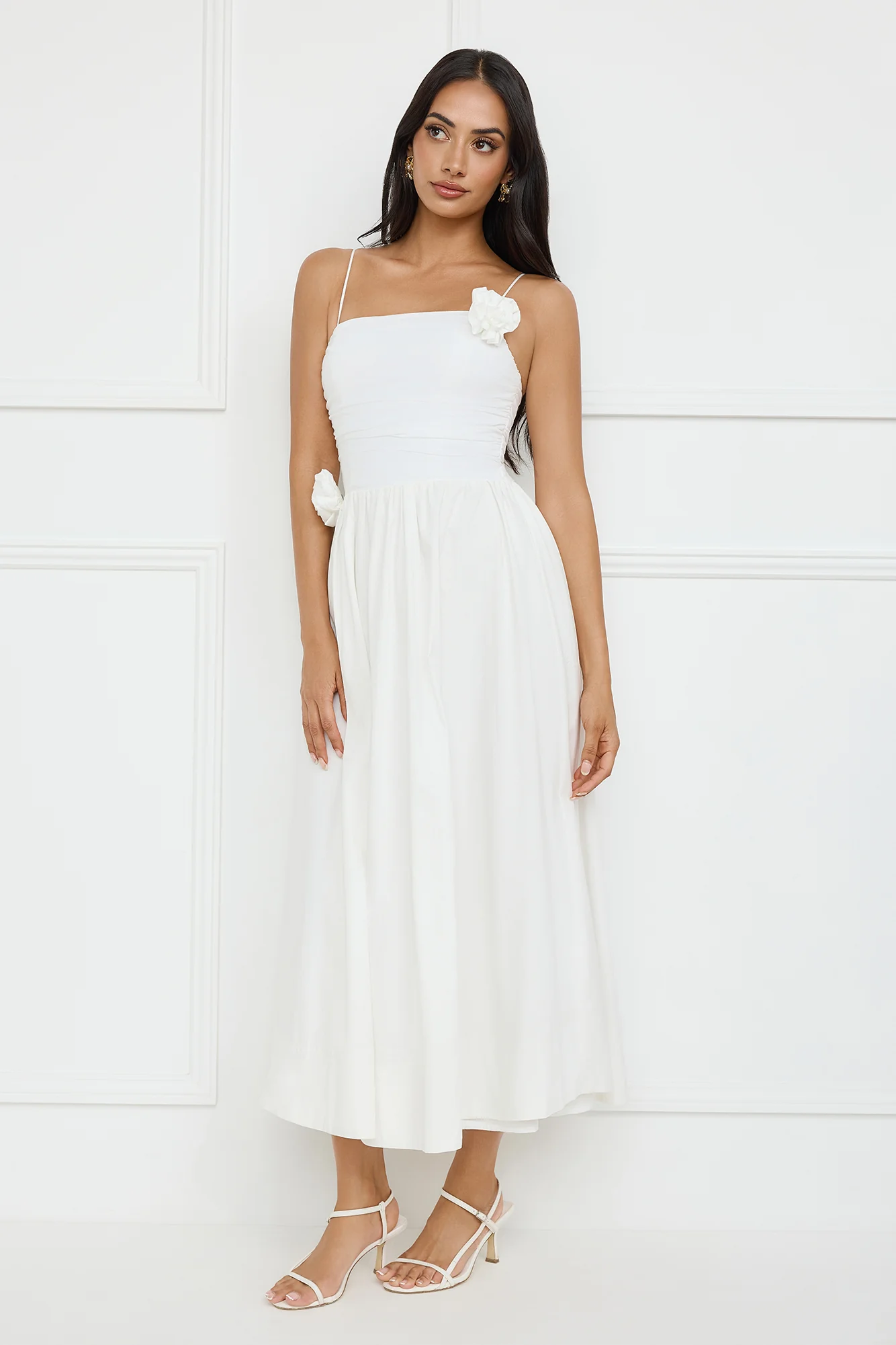 Trendsetter's Way Maxi Dress White - luluinthesky
