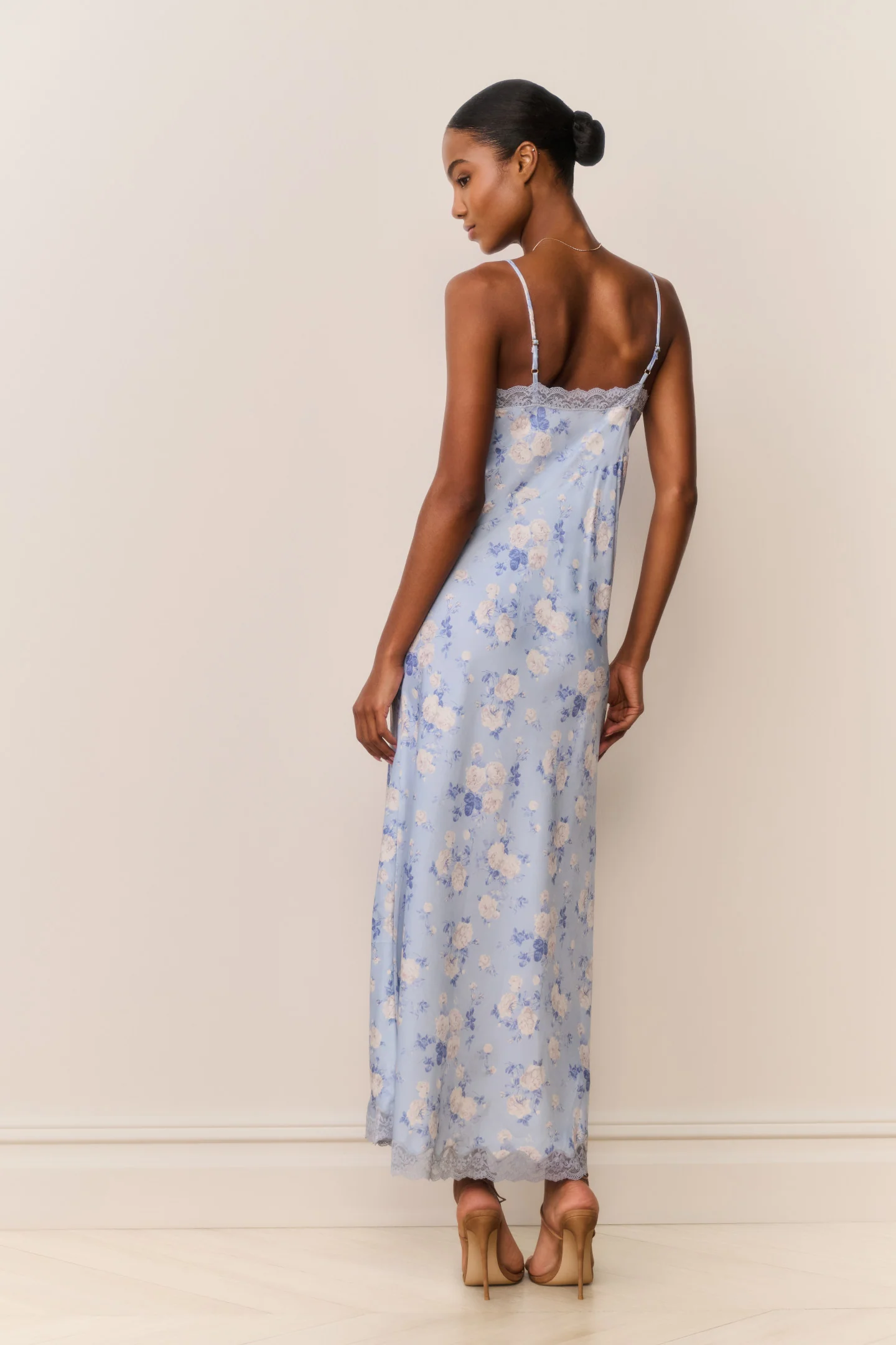 Manuela Heirloom Print Maxi Slip Dress