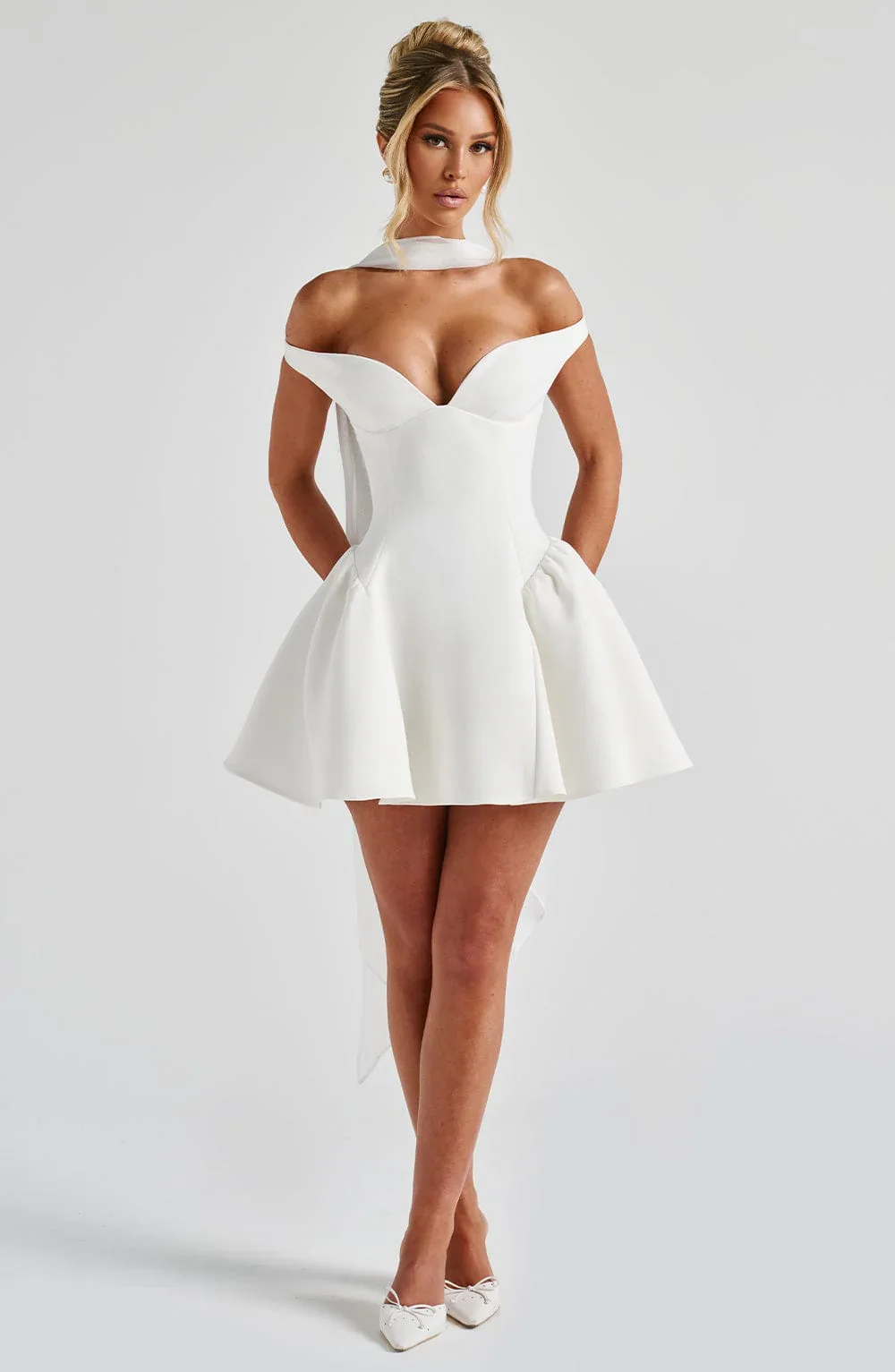 Marla Mini Dress - Ivory - luluinthesky