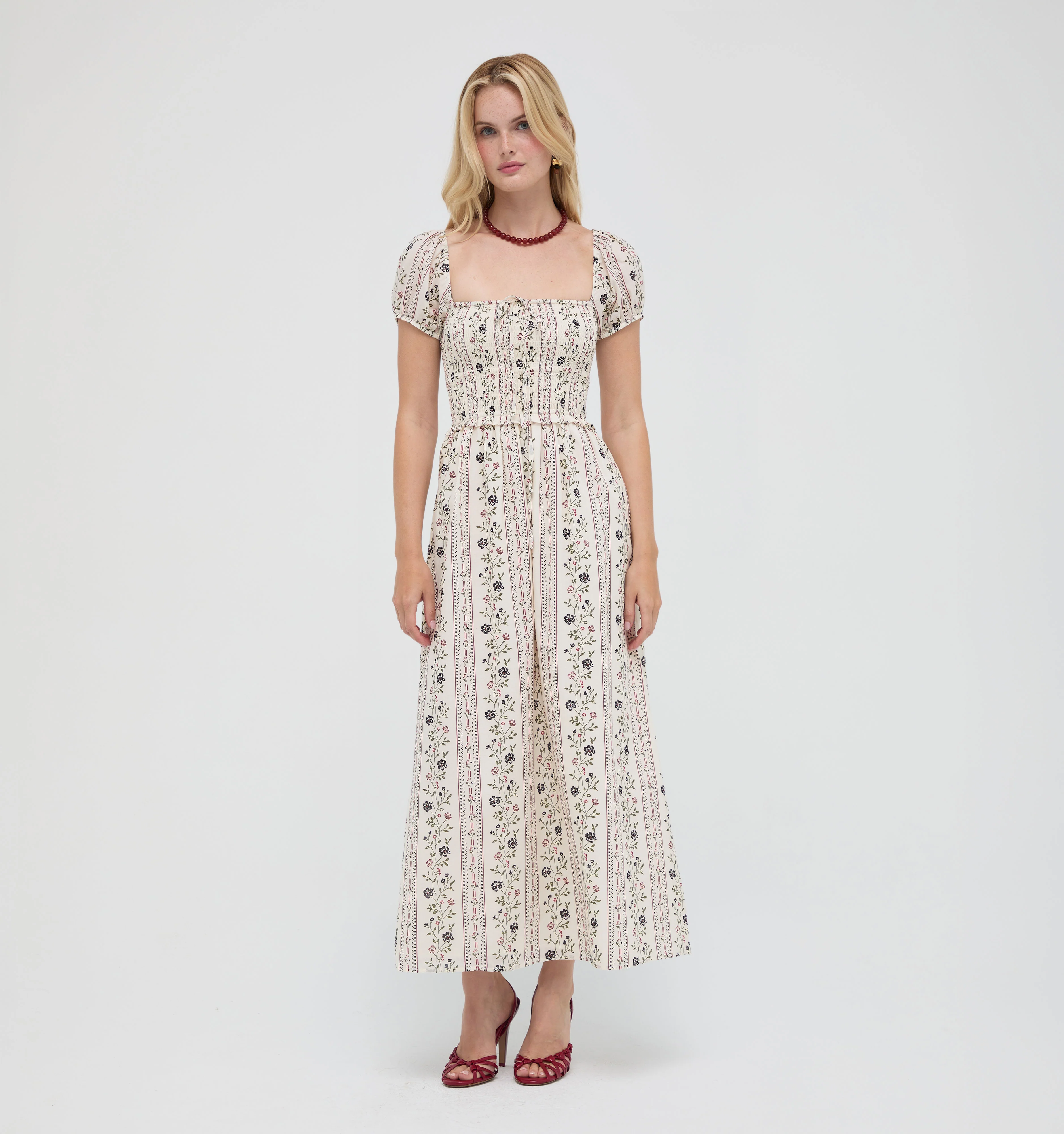 The Aster Nap Dress -  Kelmscott Ribbon Stripe