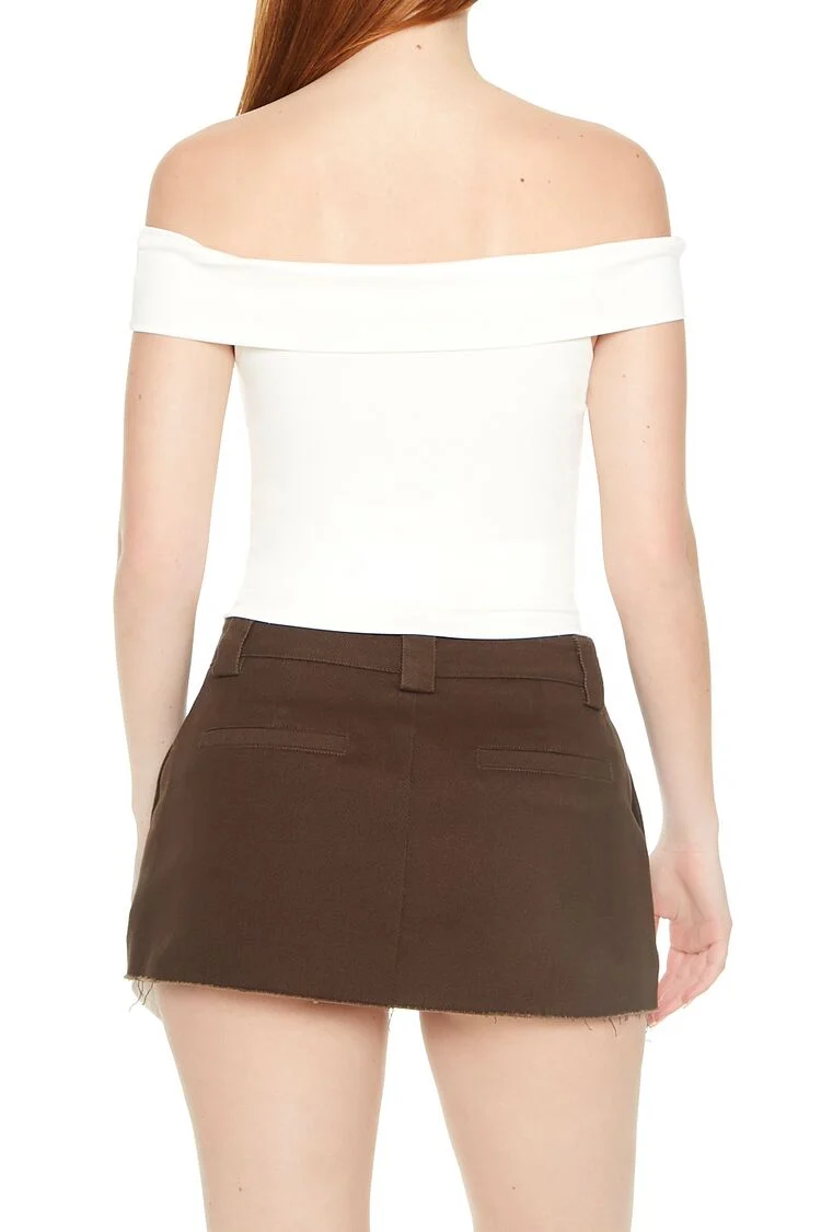 Off-the-Shoulder Fitted Top