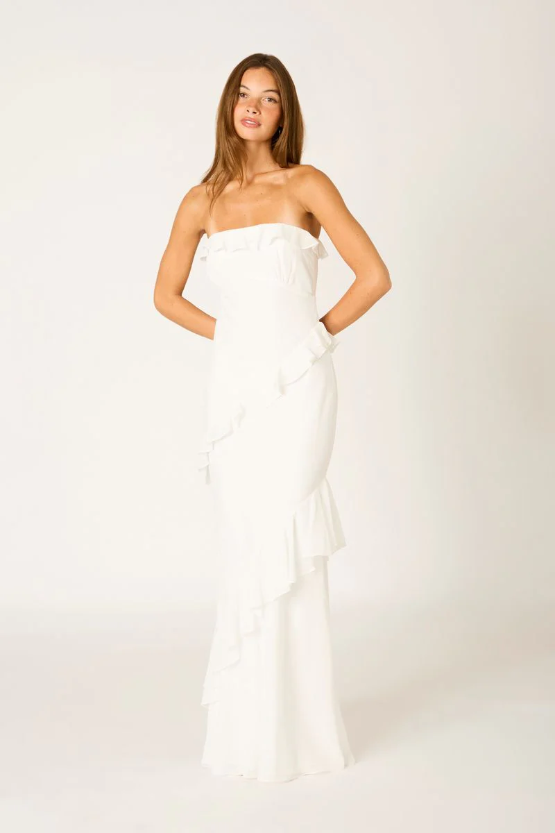 Cascade Ruffle Gown
