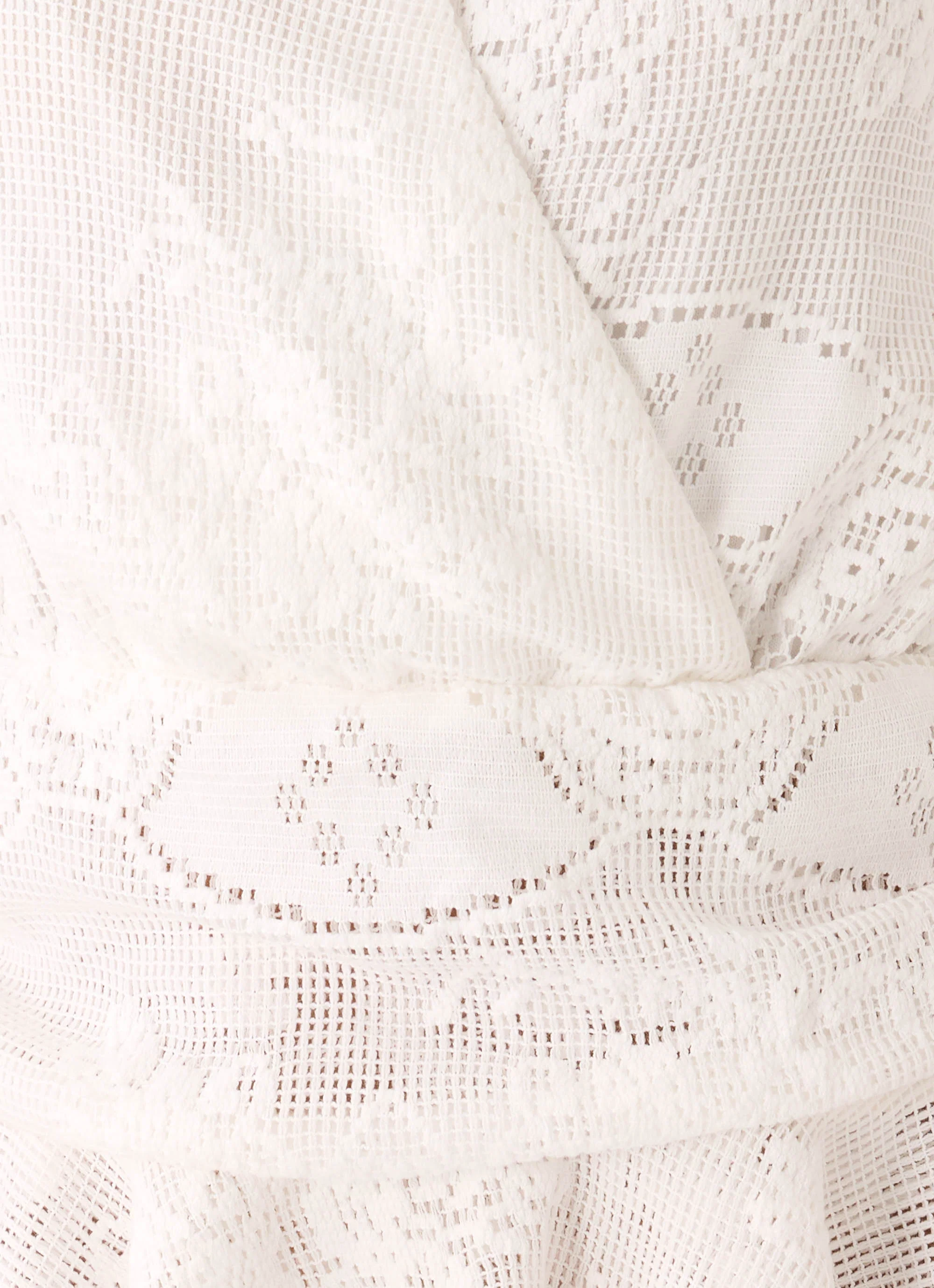 Jovanna Lace Mini Dress - White