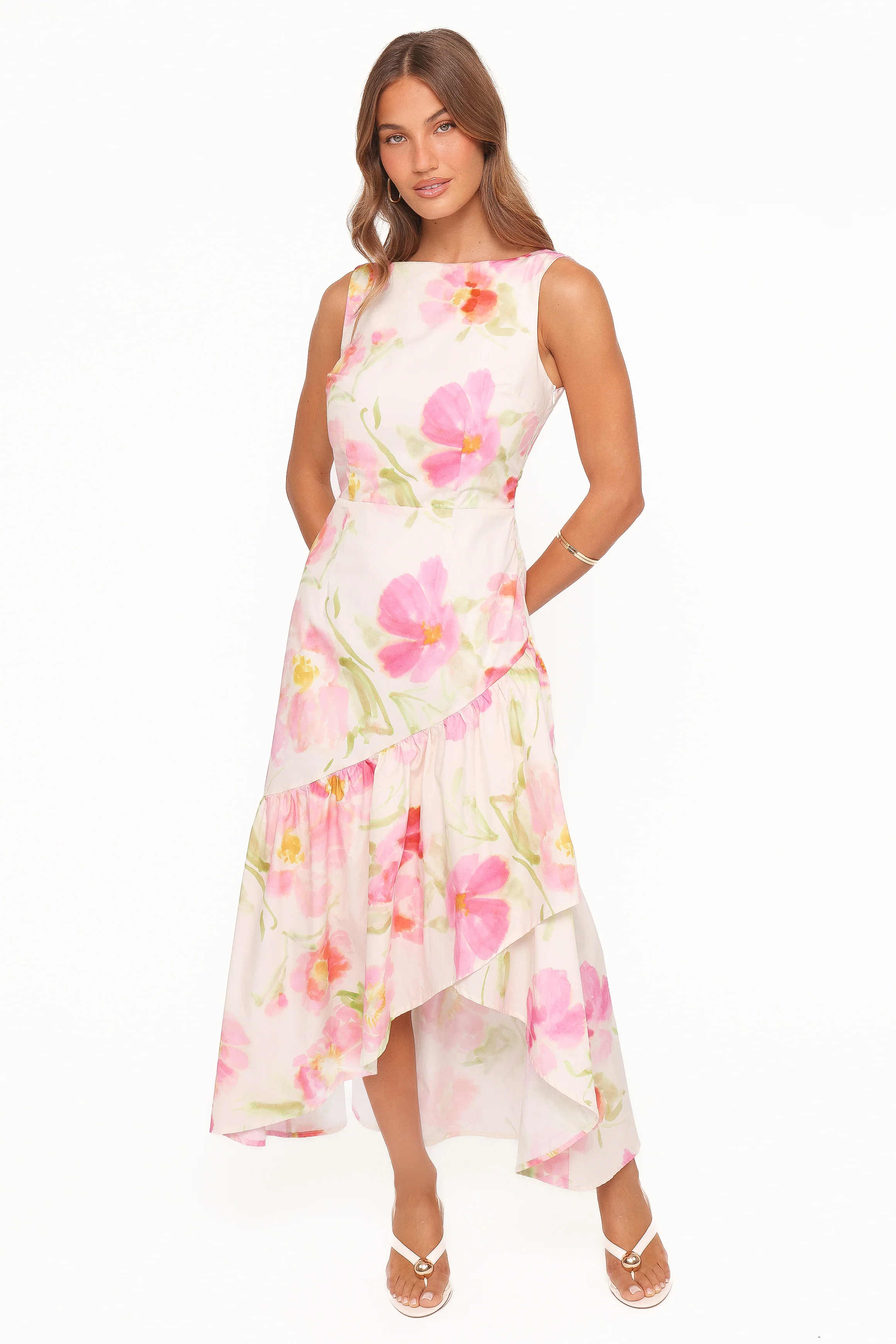 Zula Maxi Dress - Pink Garden Floral